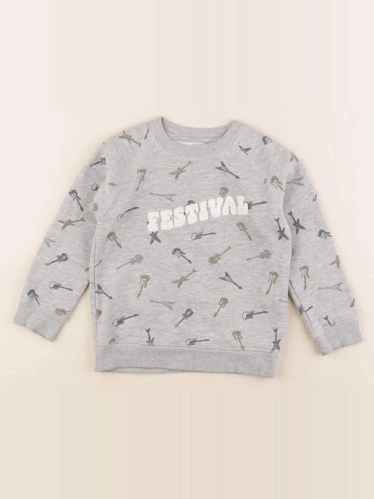Monoprix - sweat gris - 4 ans