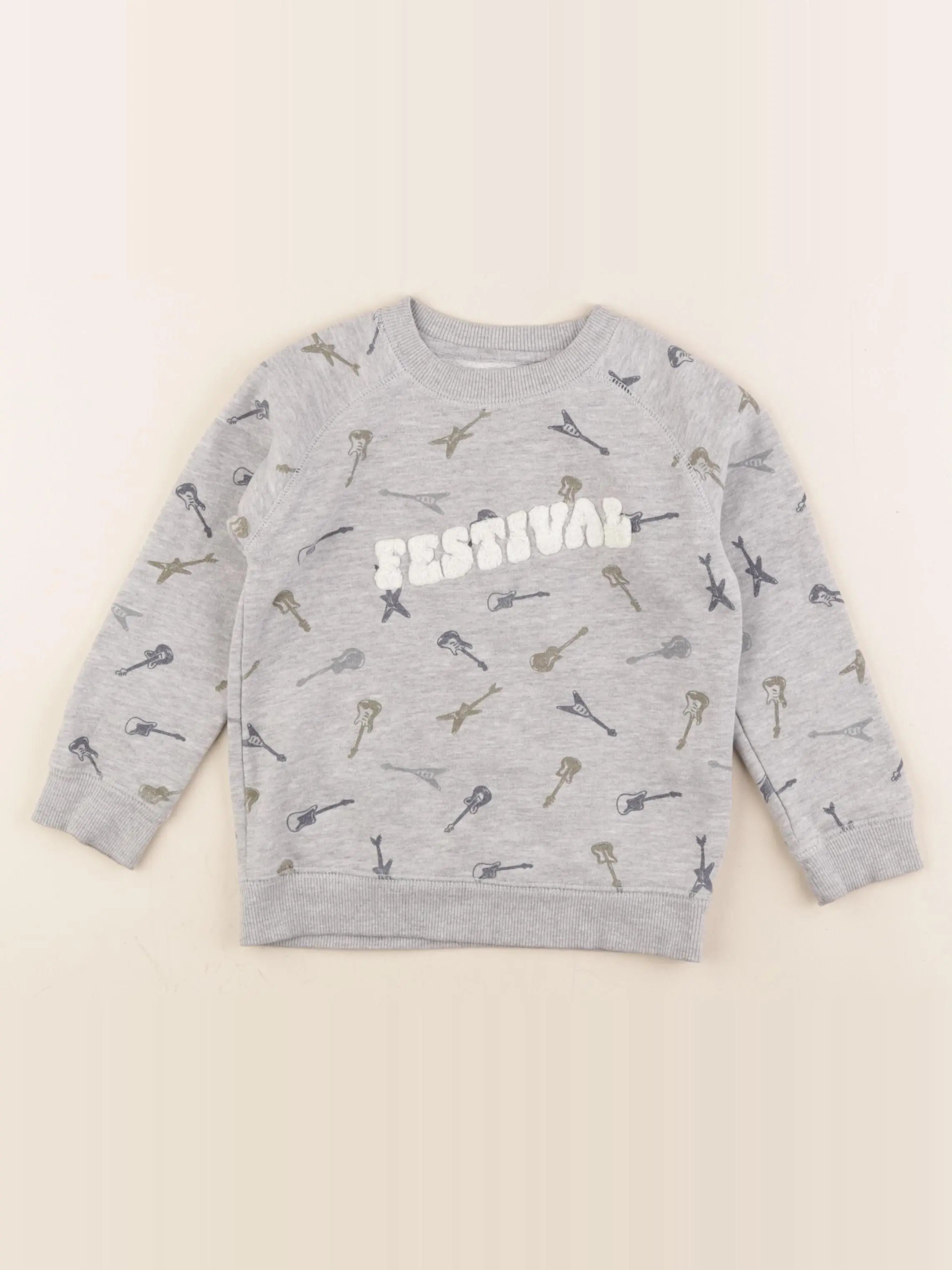 Monoprix - sweat gris - 4 ans