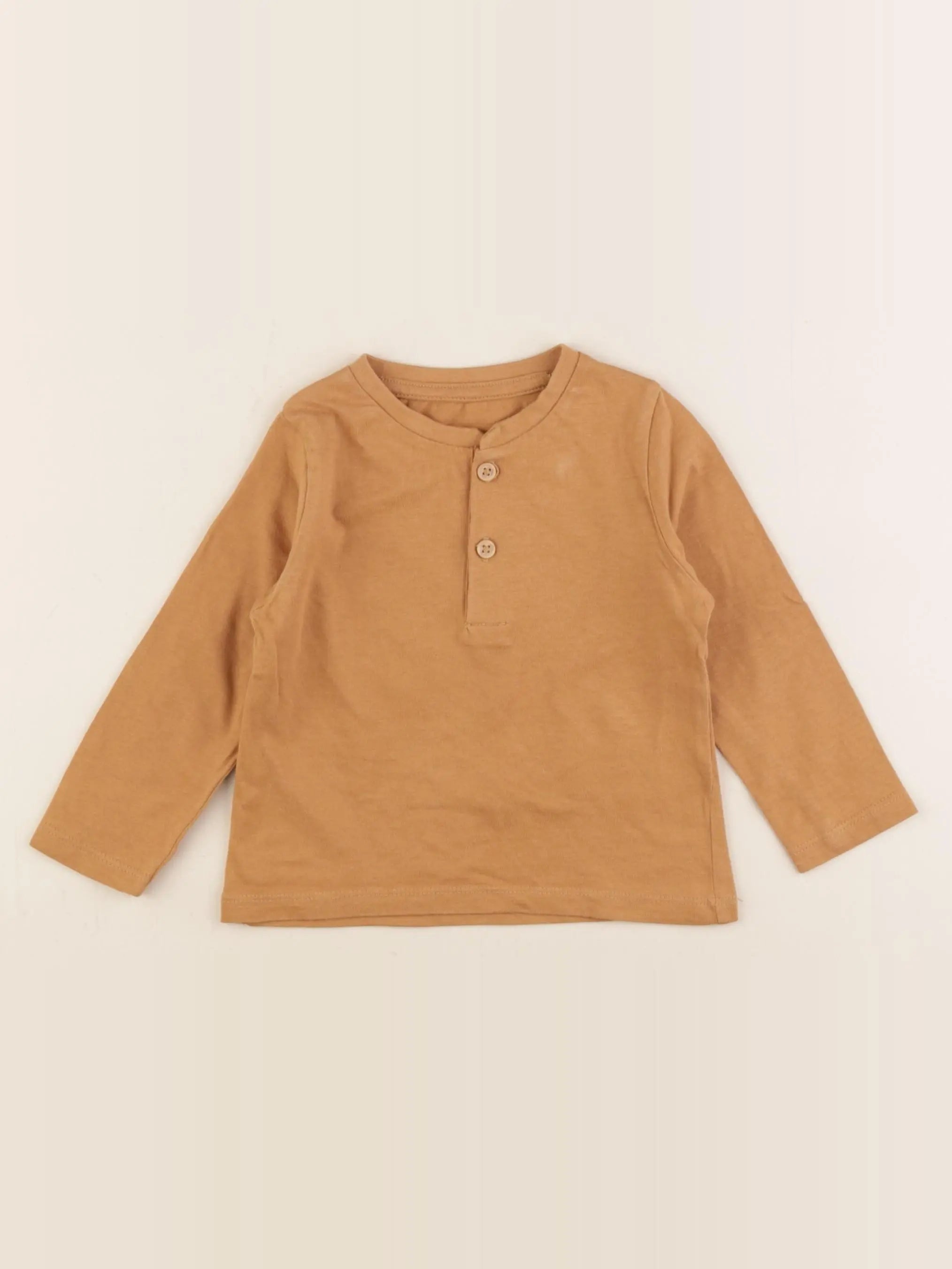Vertbaudet - tee-shirt marron - 18 mois