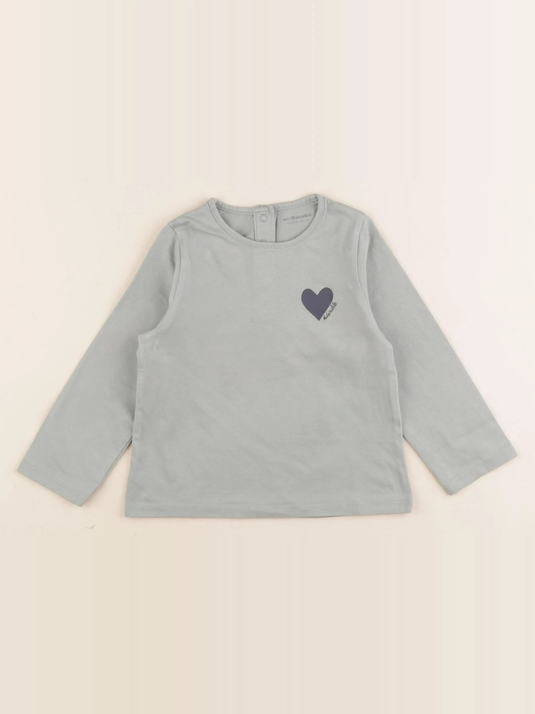 Vertbaudet - tee-shirt vert - 18 mois
