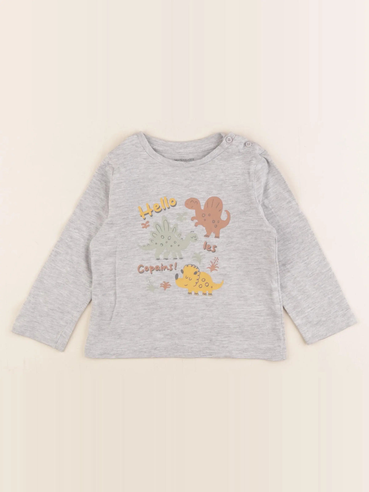 Vertbaudet - tee-shirt gris - 18 mois