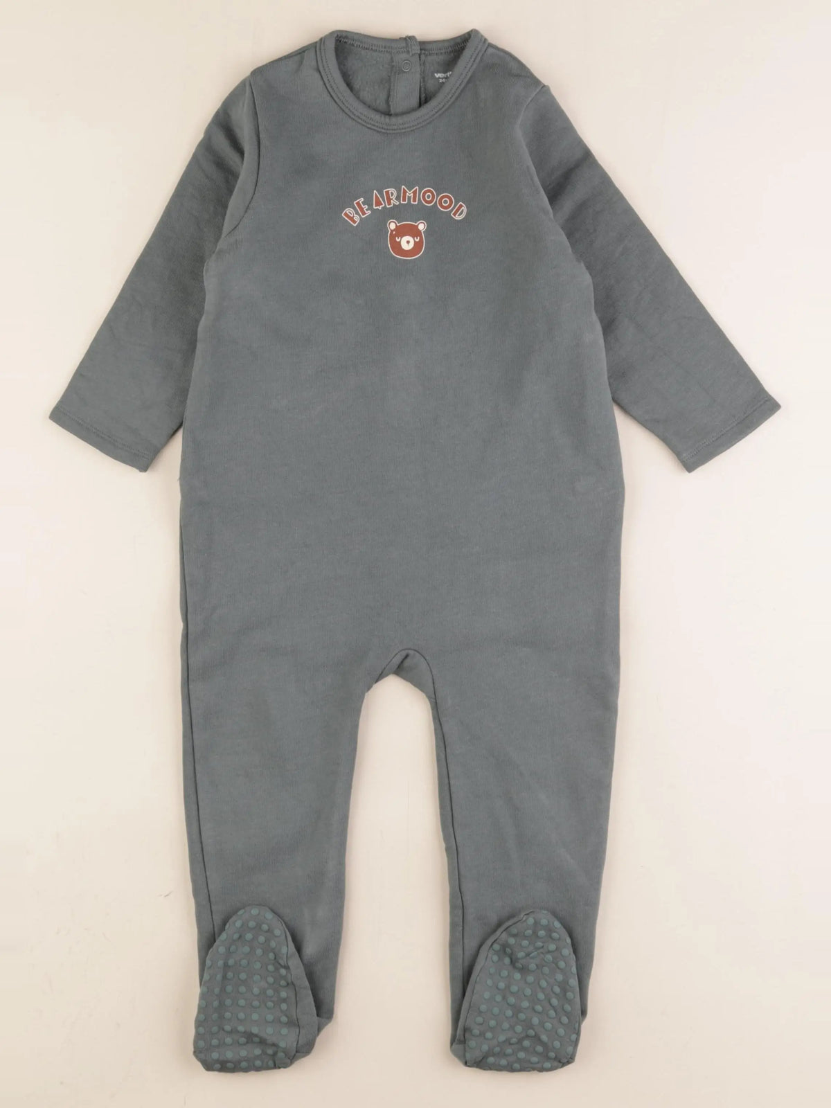 Vertbaudet - pyjama coton vert - 24 mois