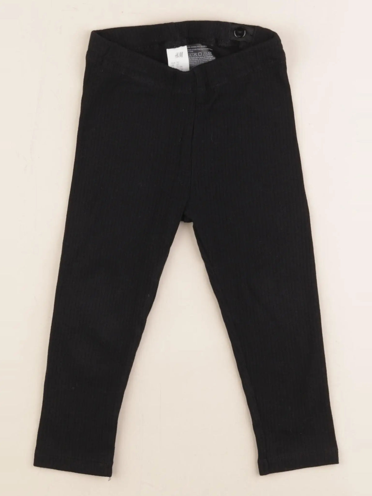 H&M - legging noir - 2 ans