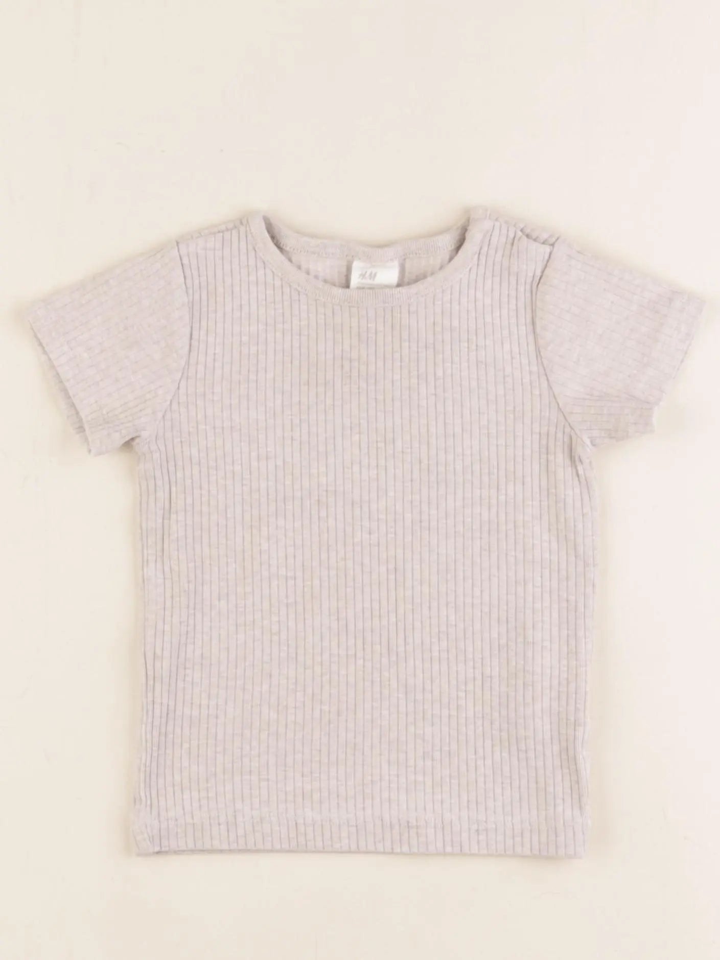 H&M - tee-shirt beige - 9/12 mois
