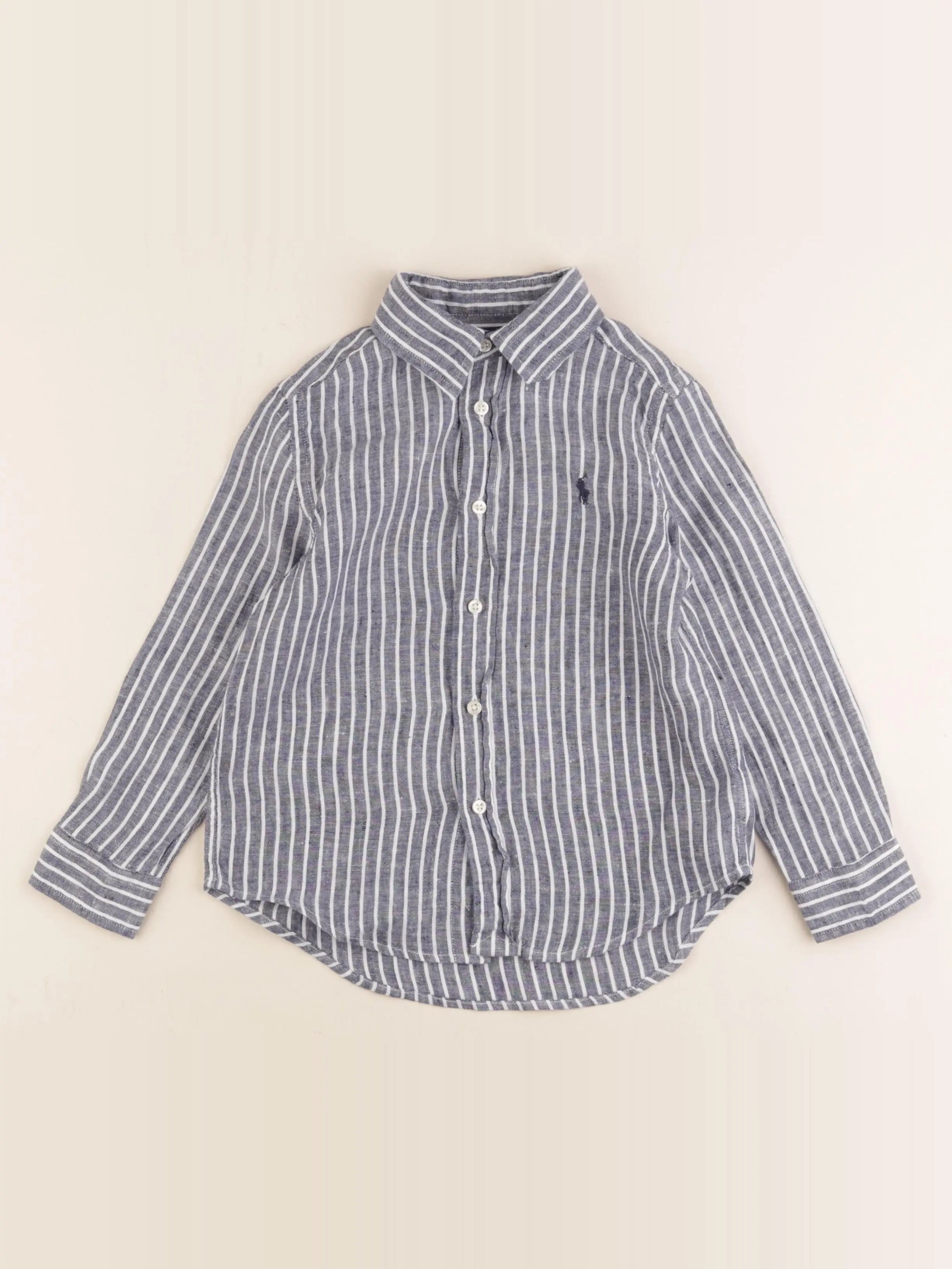 Ralph Lauren - chemise bleu - 4 ans
