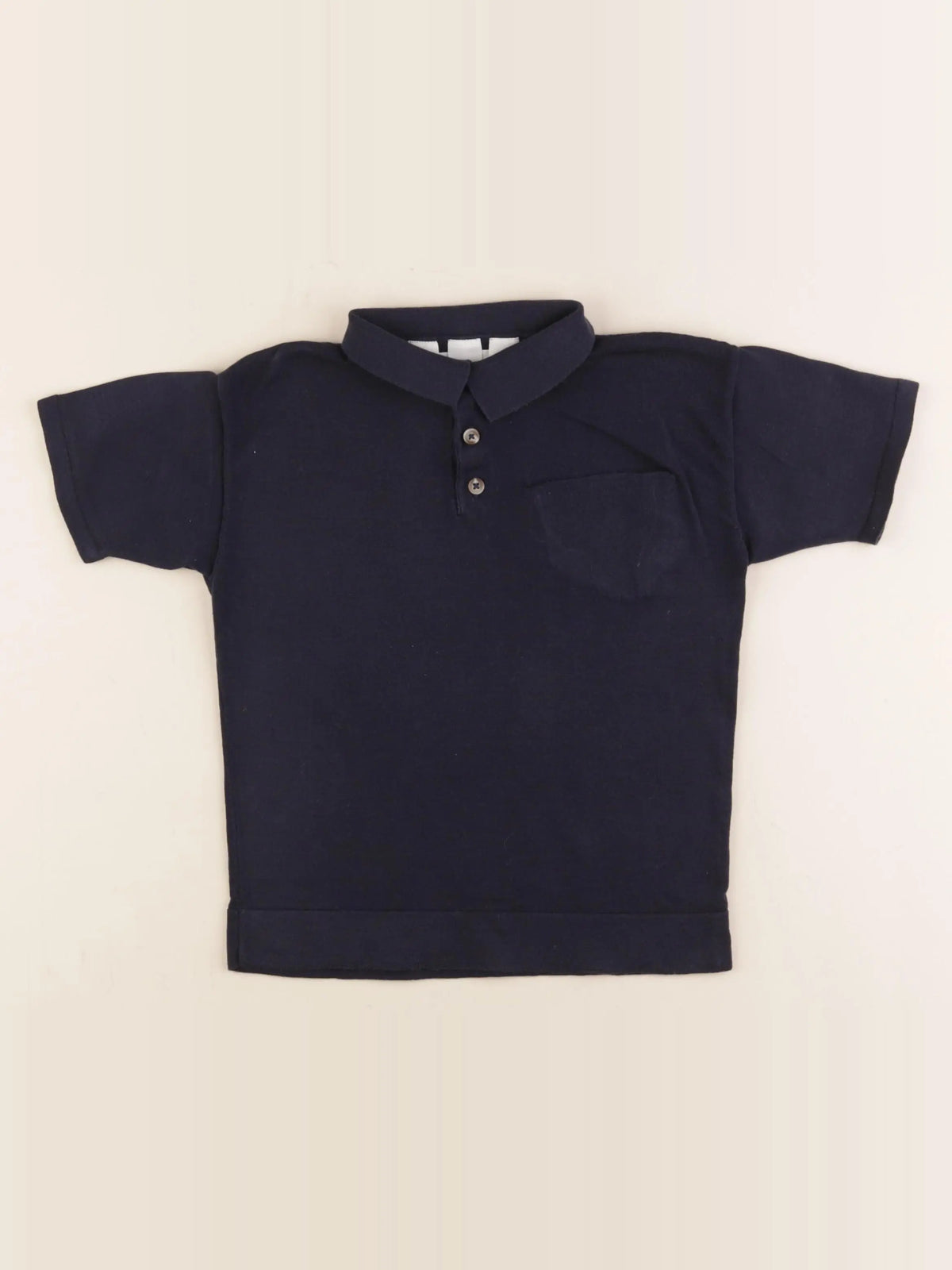 H&M - polo bleu - 5/6 ans