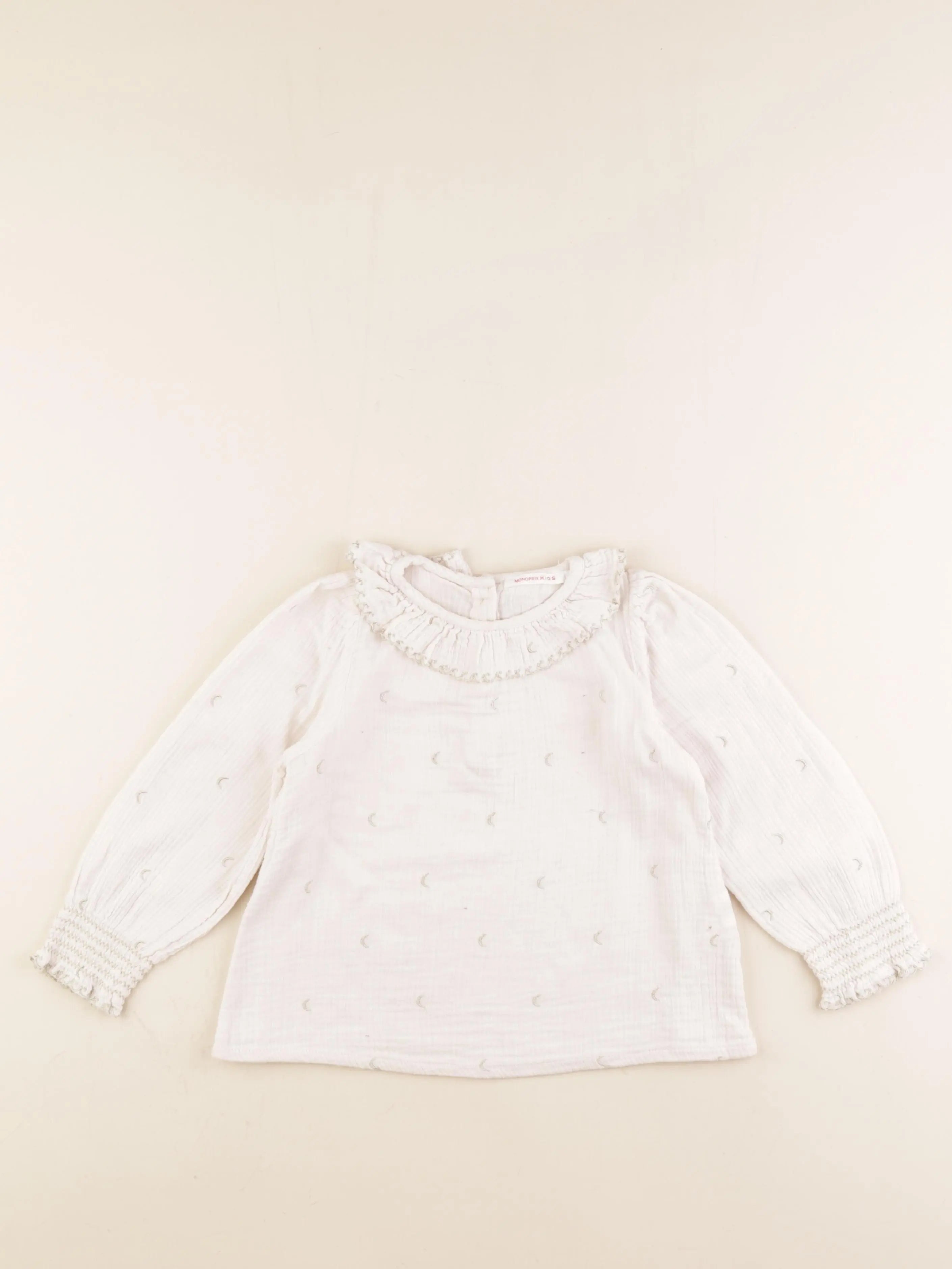 Monoprix - blouse beige - 5 ans