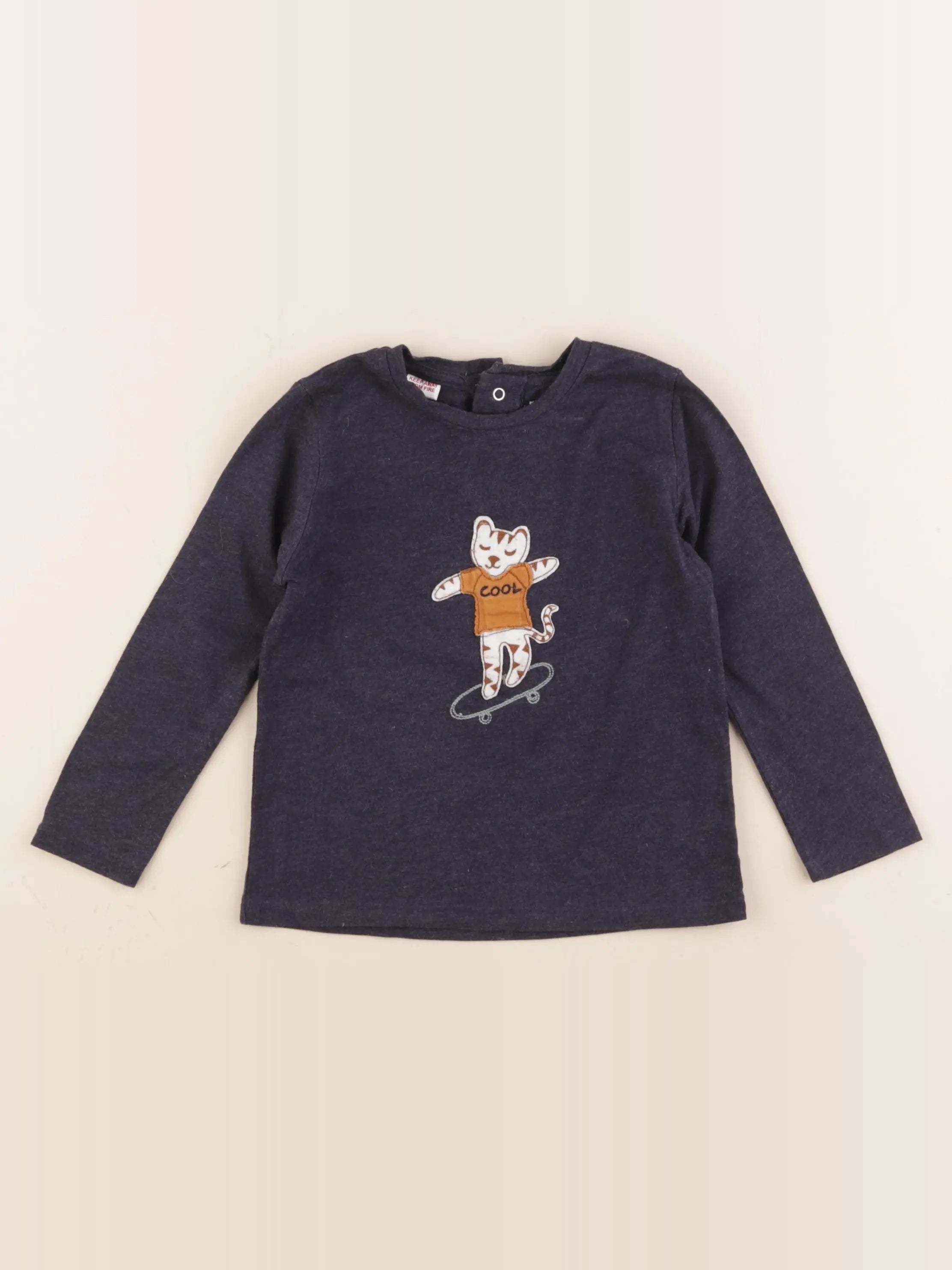Mango - tee-shirt bleu - 2/3 ans