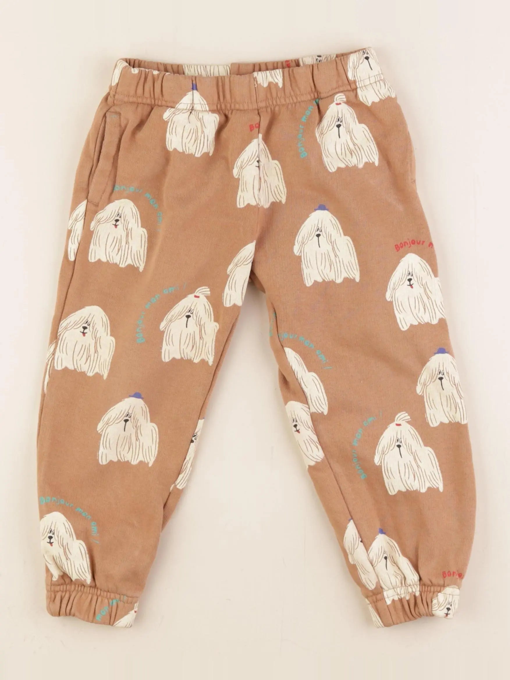 H&M - jogging marron - 2/3 ans