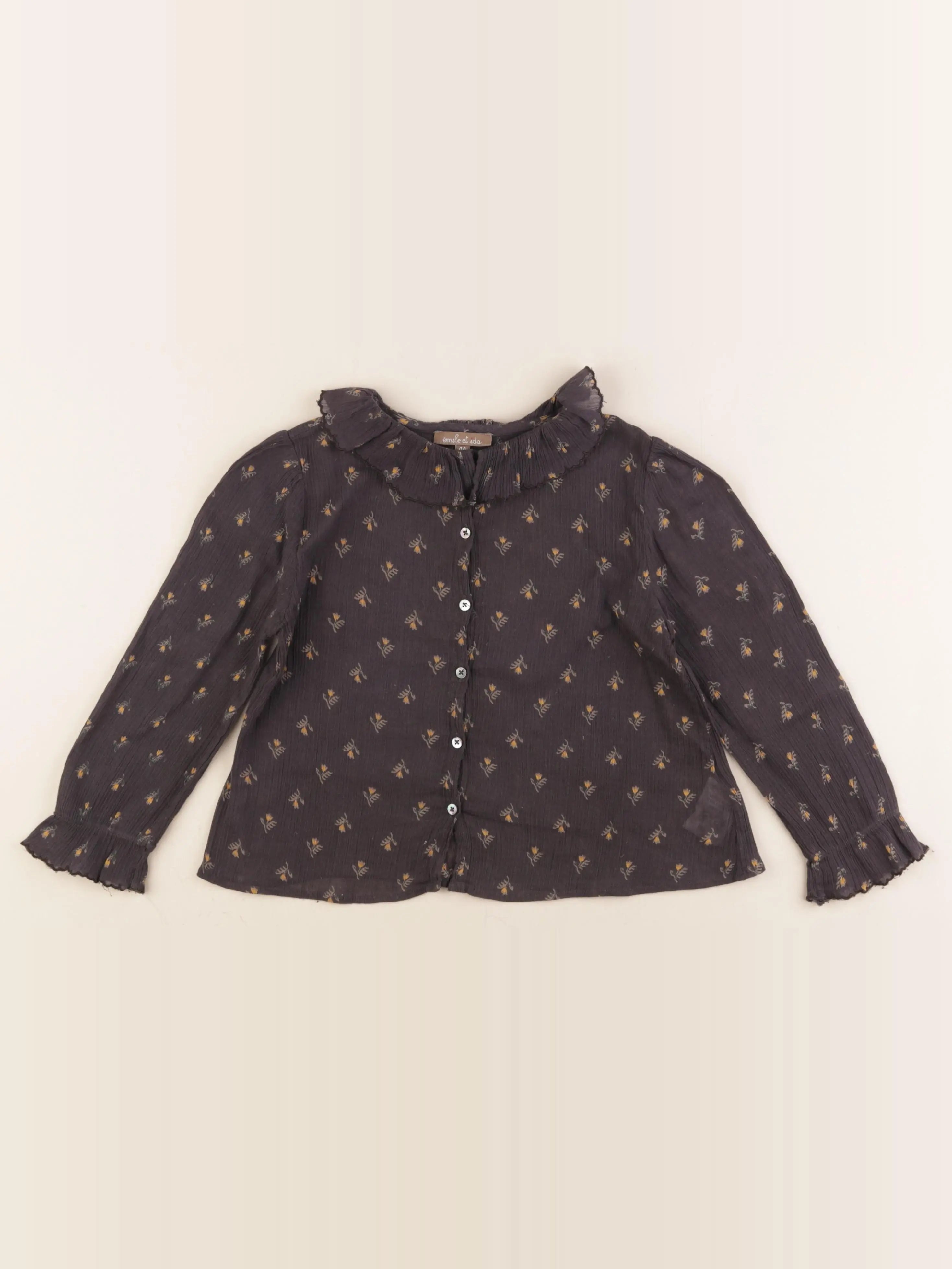 Emile et Ida - blouse gris - 4 ans