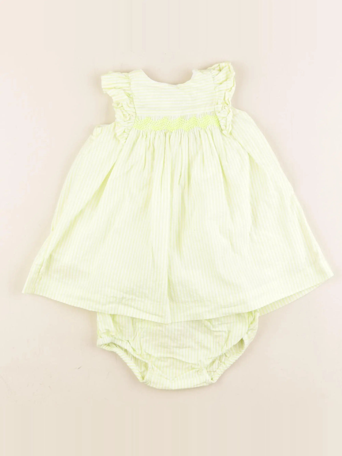 Jacadi - robe vert - 12 mois