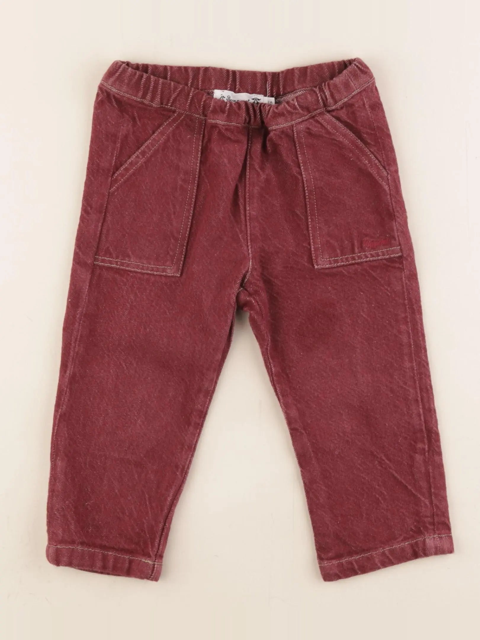 Bonpoint - pantalon rouge - 2 ans