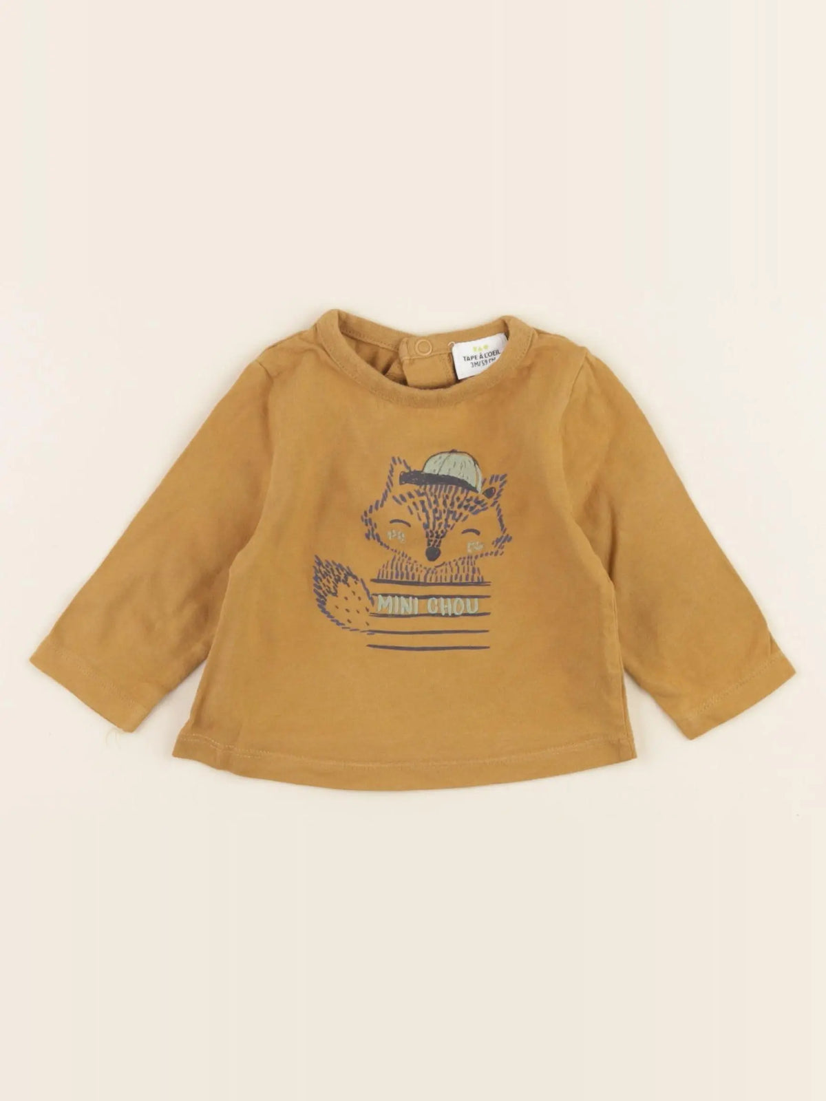 Tape à l'oeil - tee-shirt marron - 3 mois