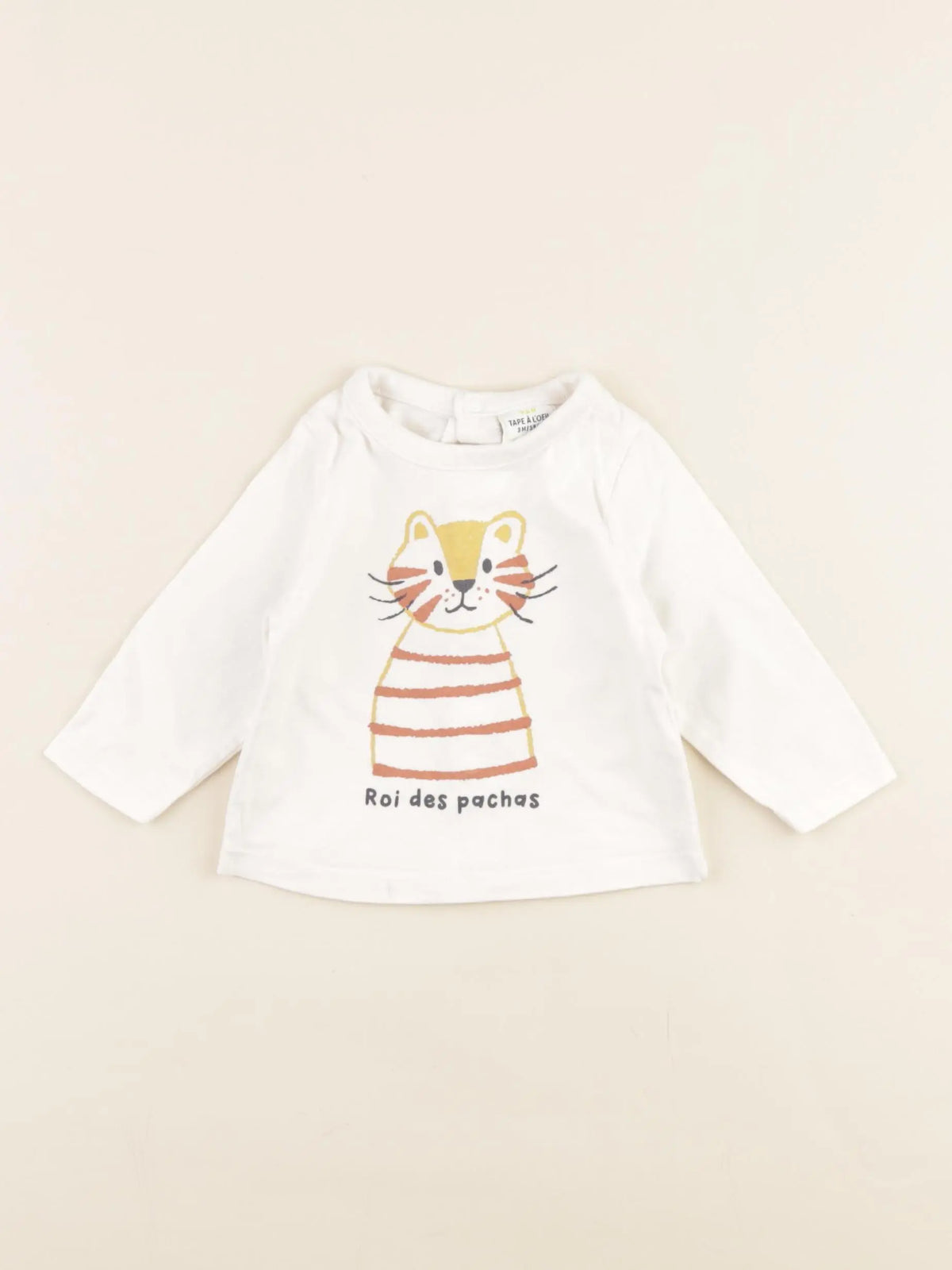 Tape à l'oeil - tee-shirt blanc - 3 mois