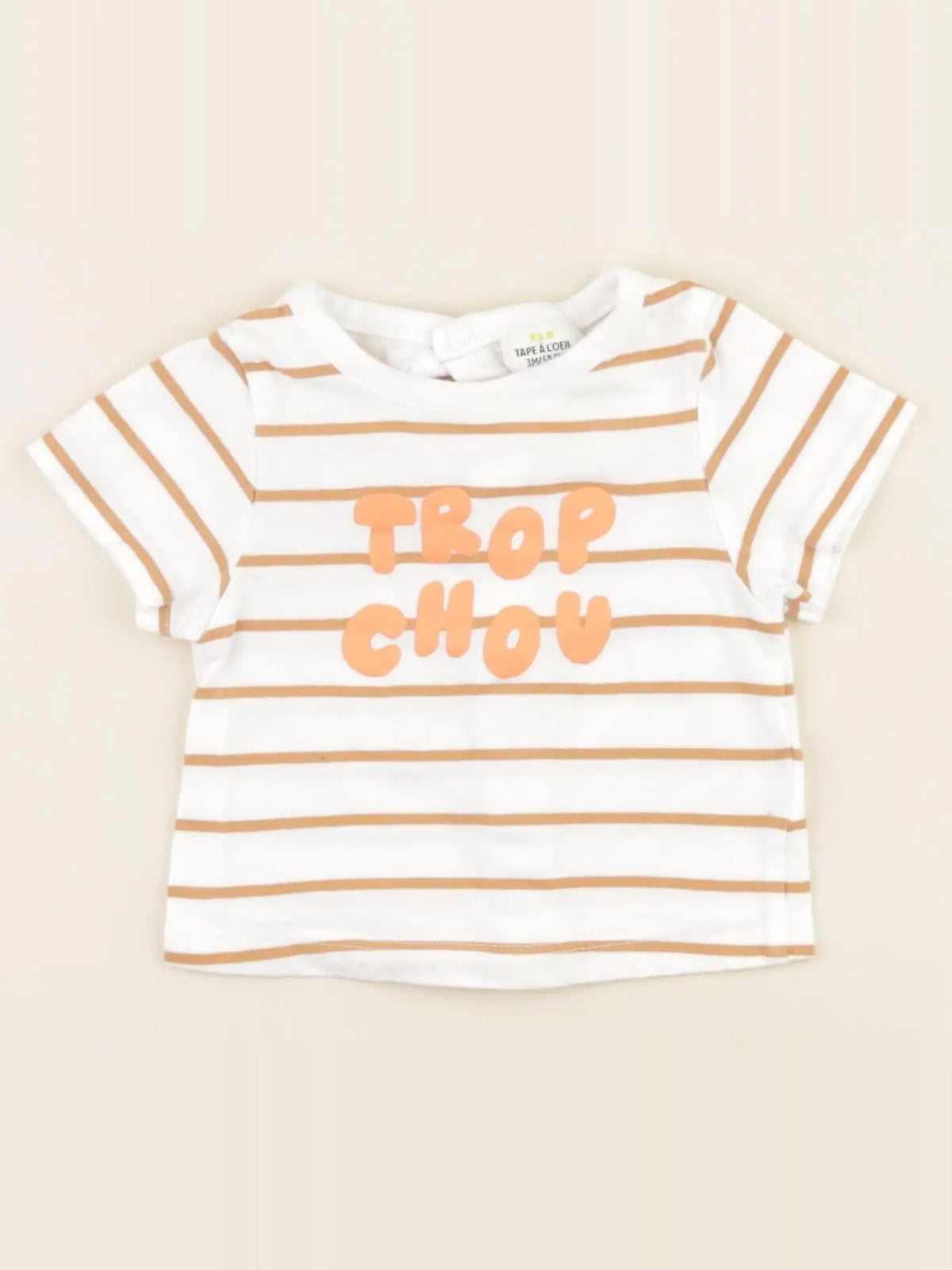 Tape à l'oeil - tee-shirt blanc - 3 mois