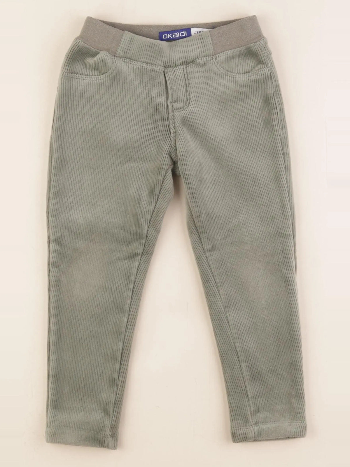 Okaidi - jegging vert - 4 ans