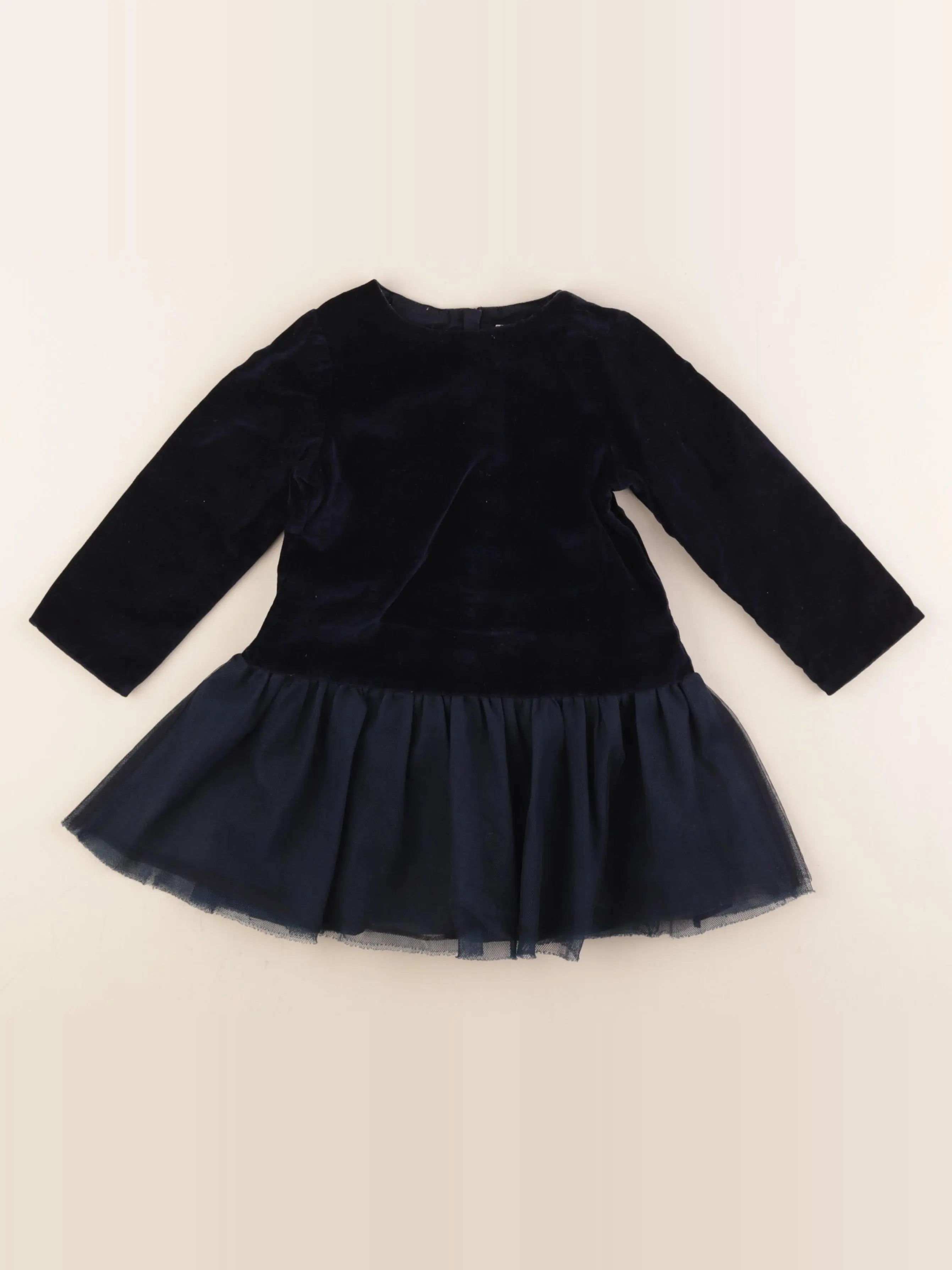 Petit Bateau - robe bleu - 36 mois