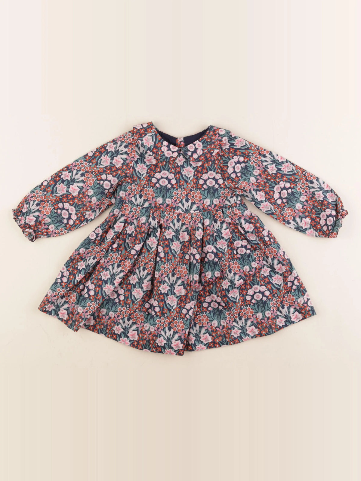 Jacadi - robe liberty multicolore - 18 mois