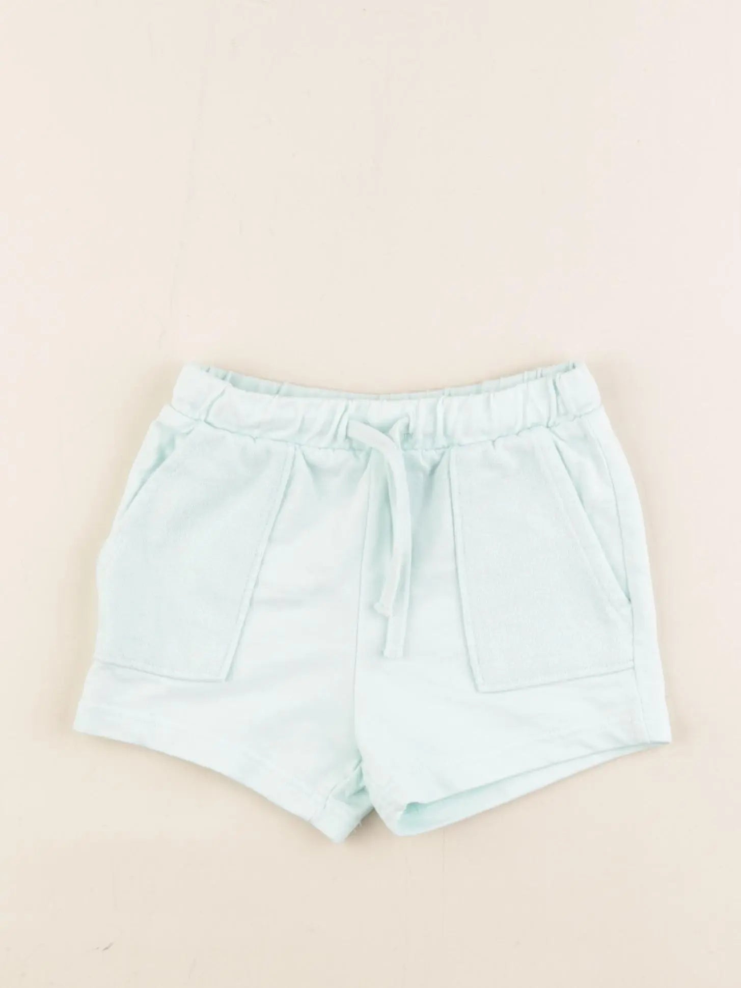 H&M - short bleu - 6/9 mois