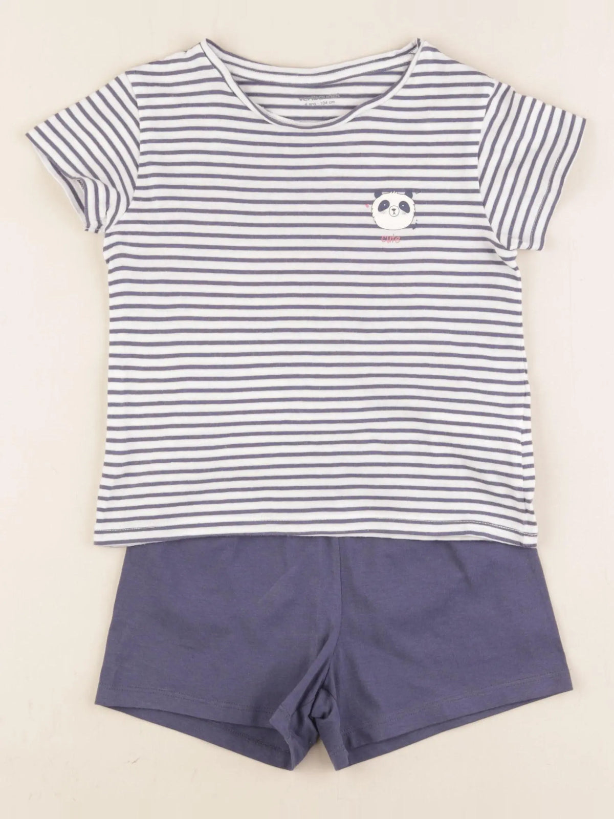 Vertbaudet - pyjama coton bleu - 4 ans