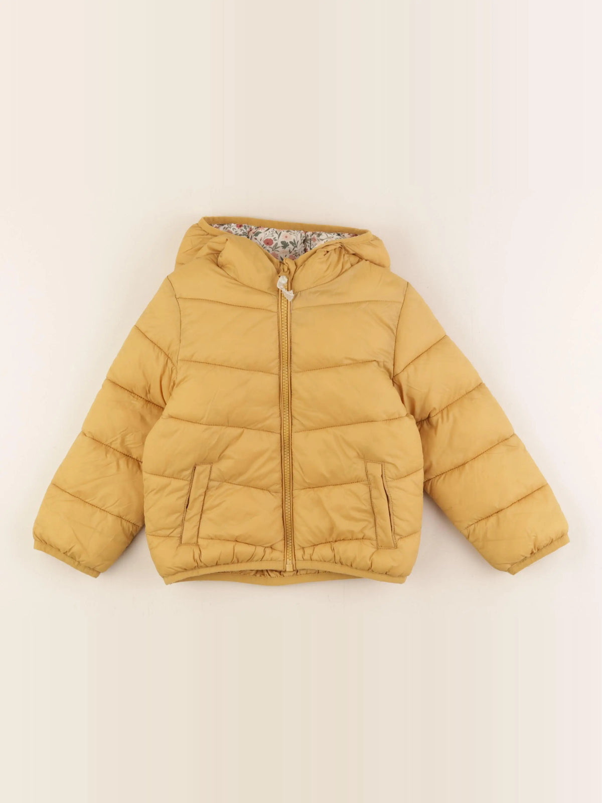 Vertbaudet - doudoune jaune - 4 ans