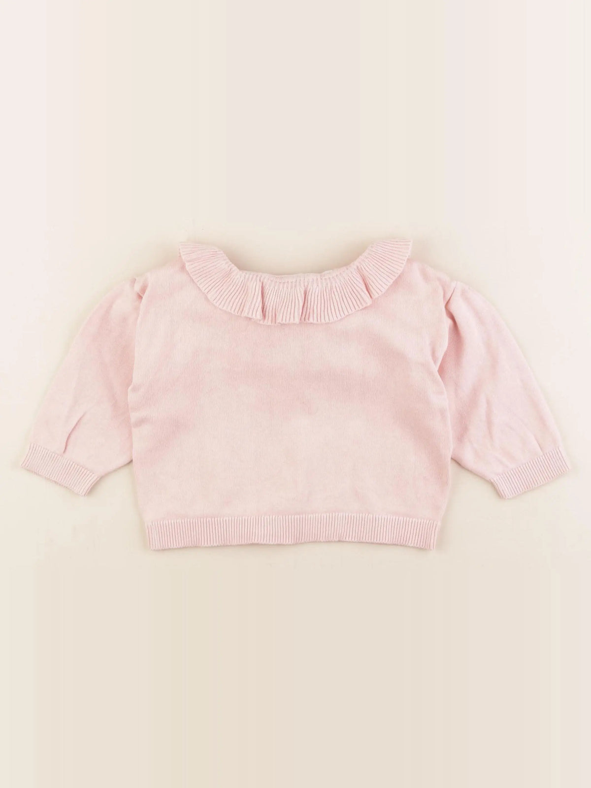 Vertbaudet - pull rose - 12 mois