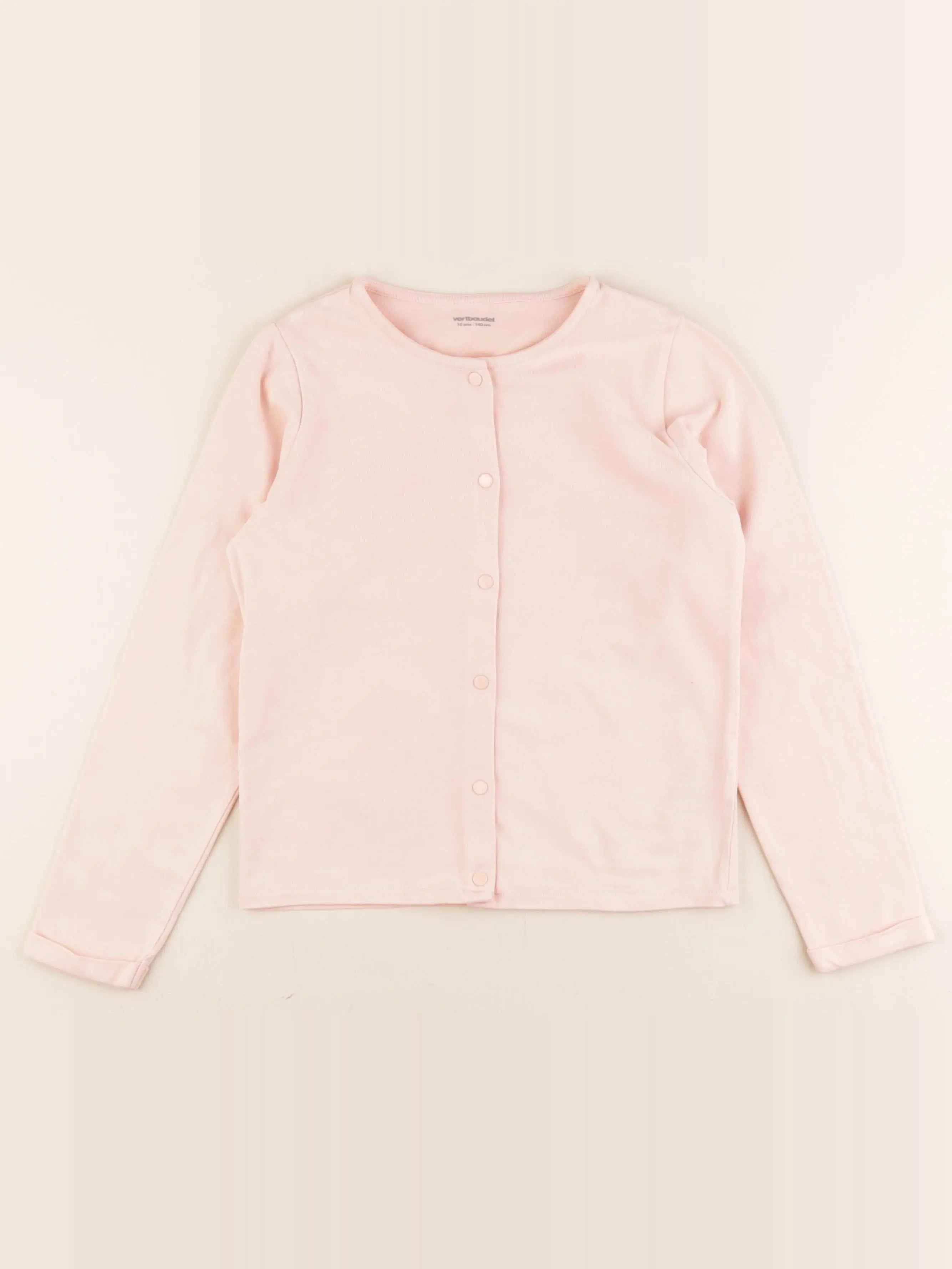 Vertbaudet - sweat rose - 10 ans
