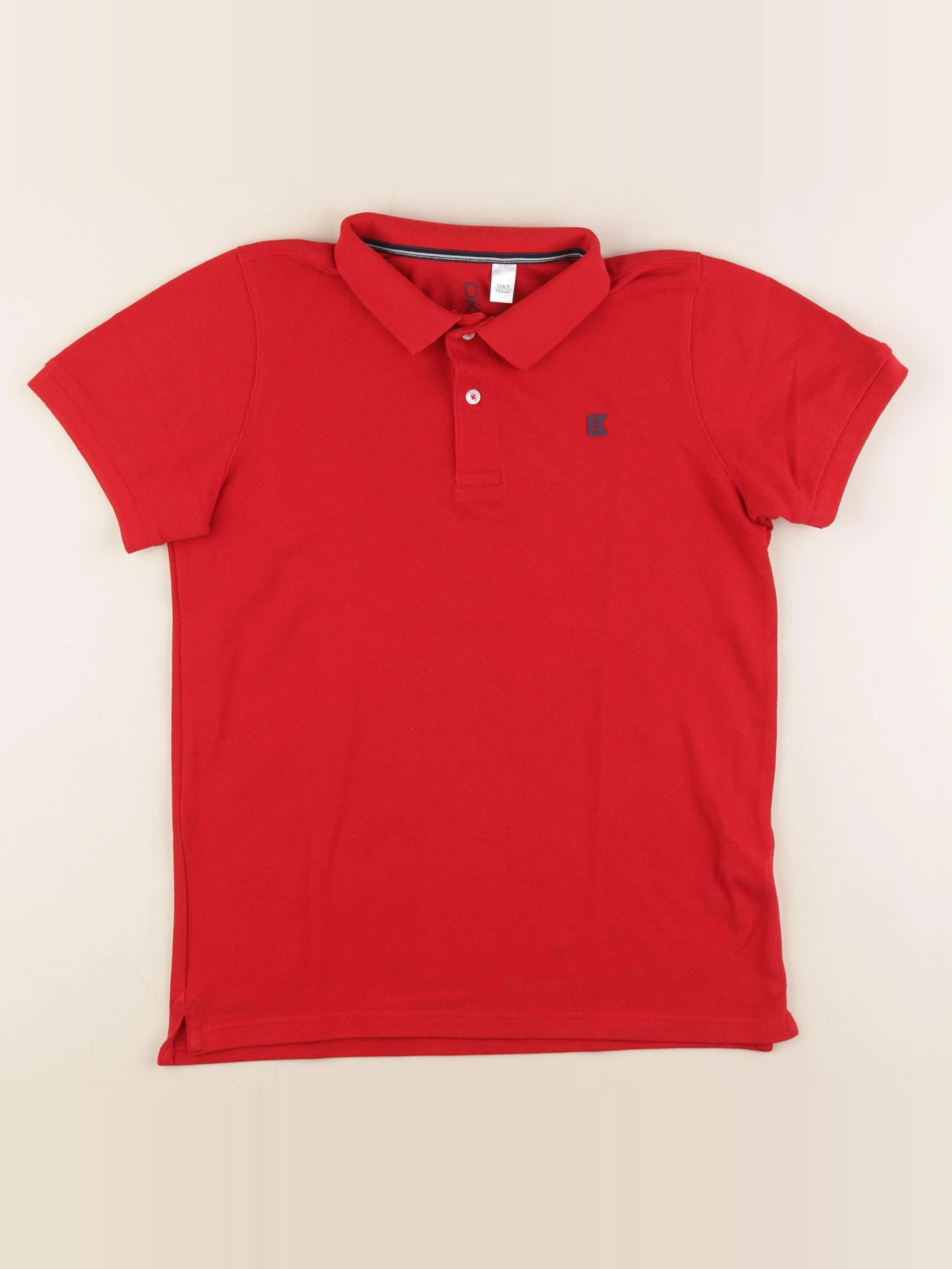 Okaidi - polo rouge - 12 ans