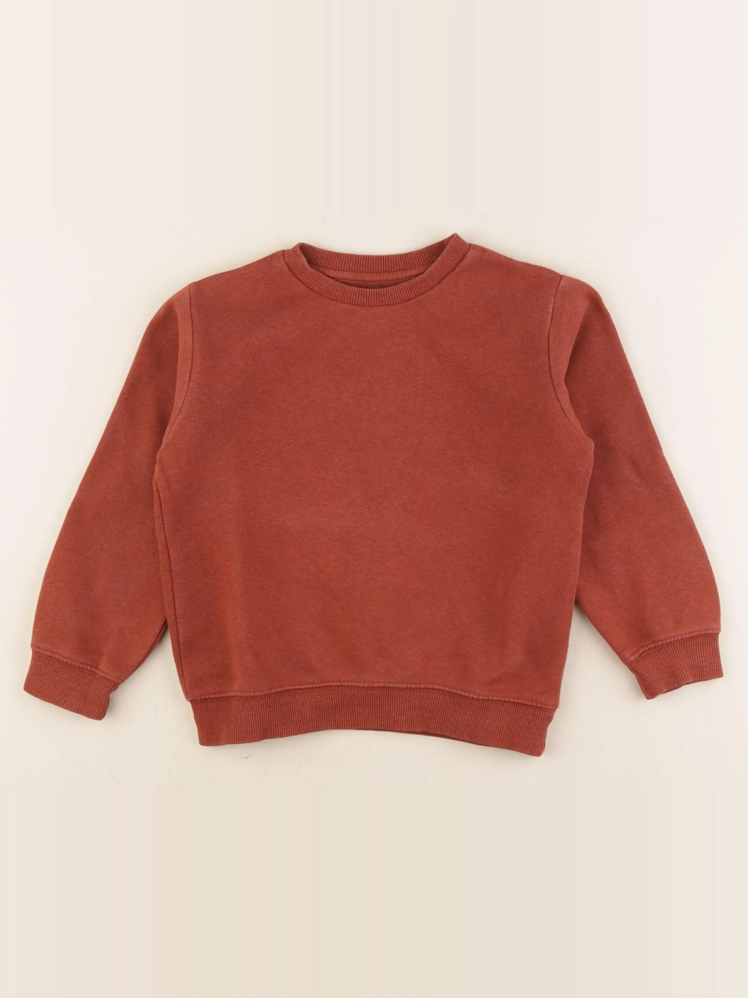 Vertbaudet - sweat marron - 6 ans