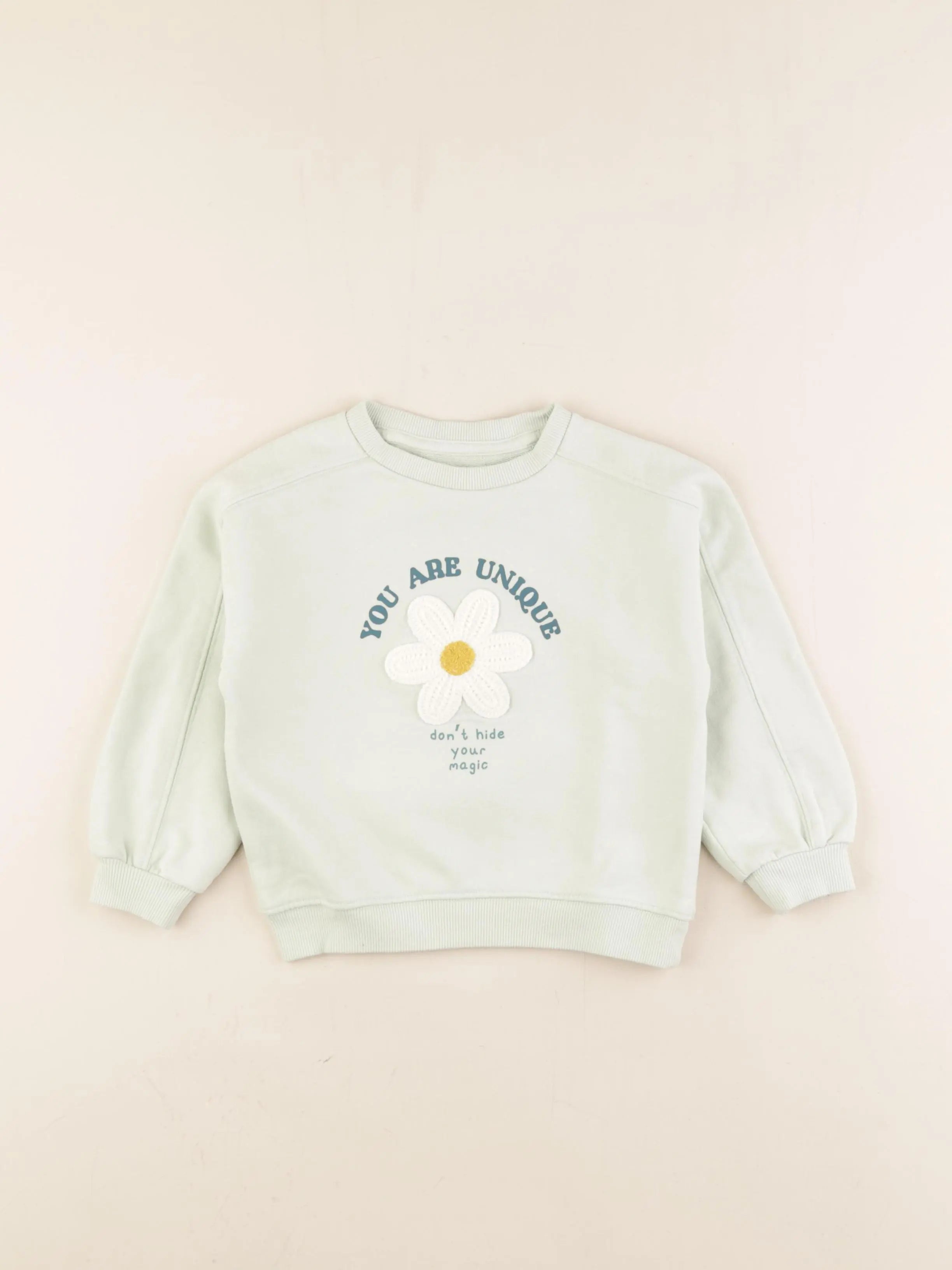 Vertbaudet - sweat vert - 3 ans