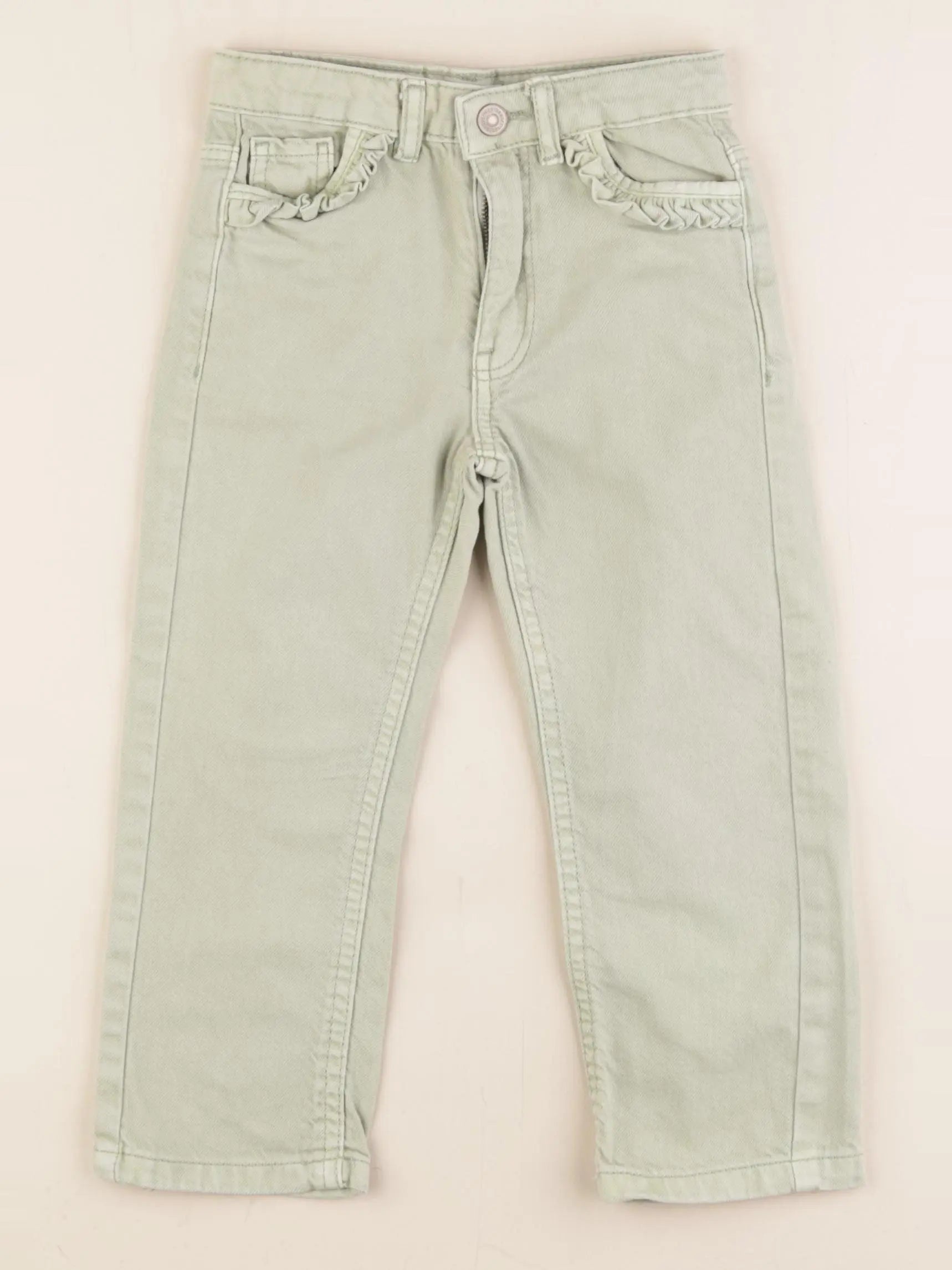 Vertbaudet - pantalon vert - 4 ans