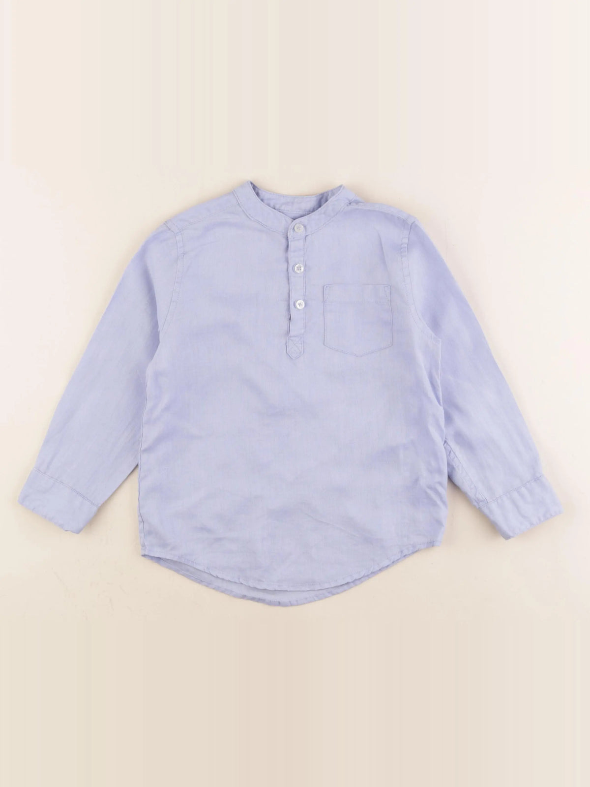 Monoprix - chemise bleu - 4 ans