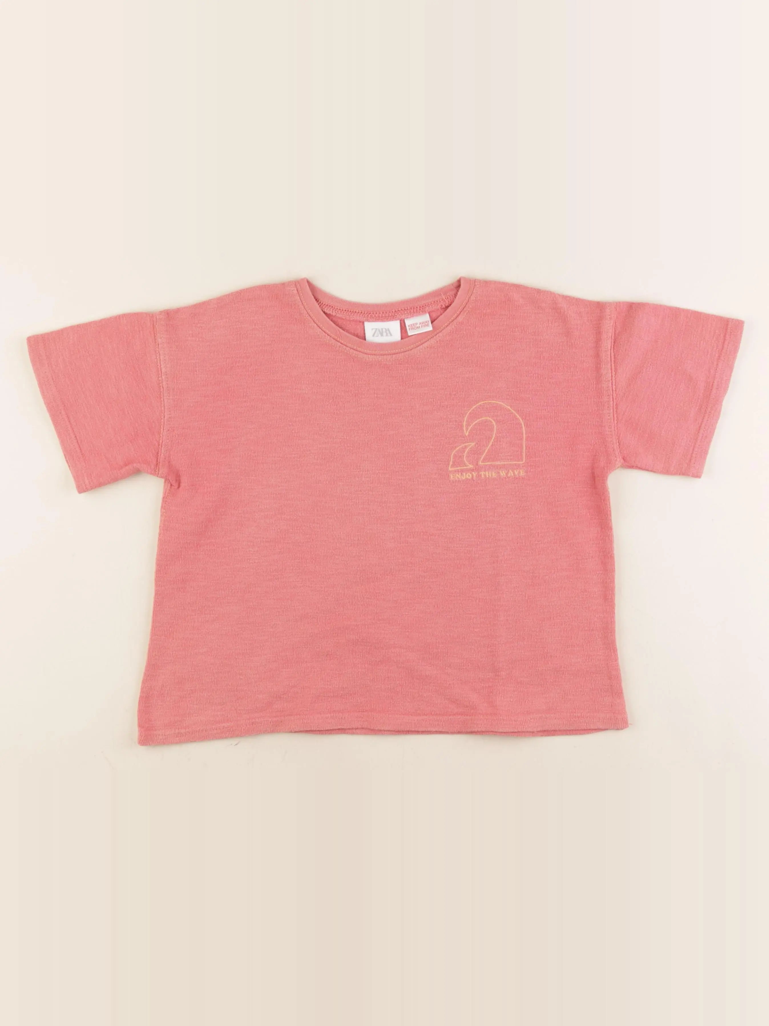 Zara - tee-shirt rouge - 4/5 ans