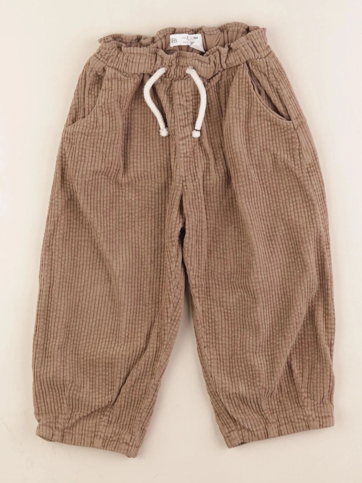 Zara - pantalon marron - 3/4 ans