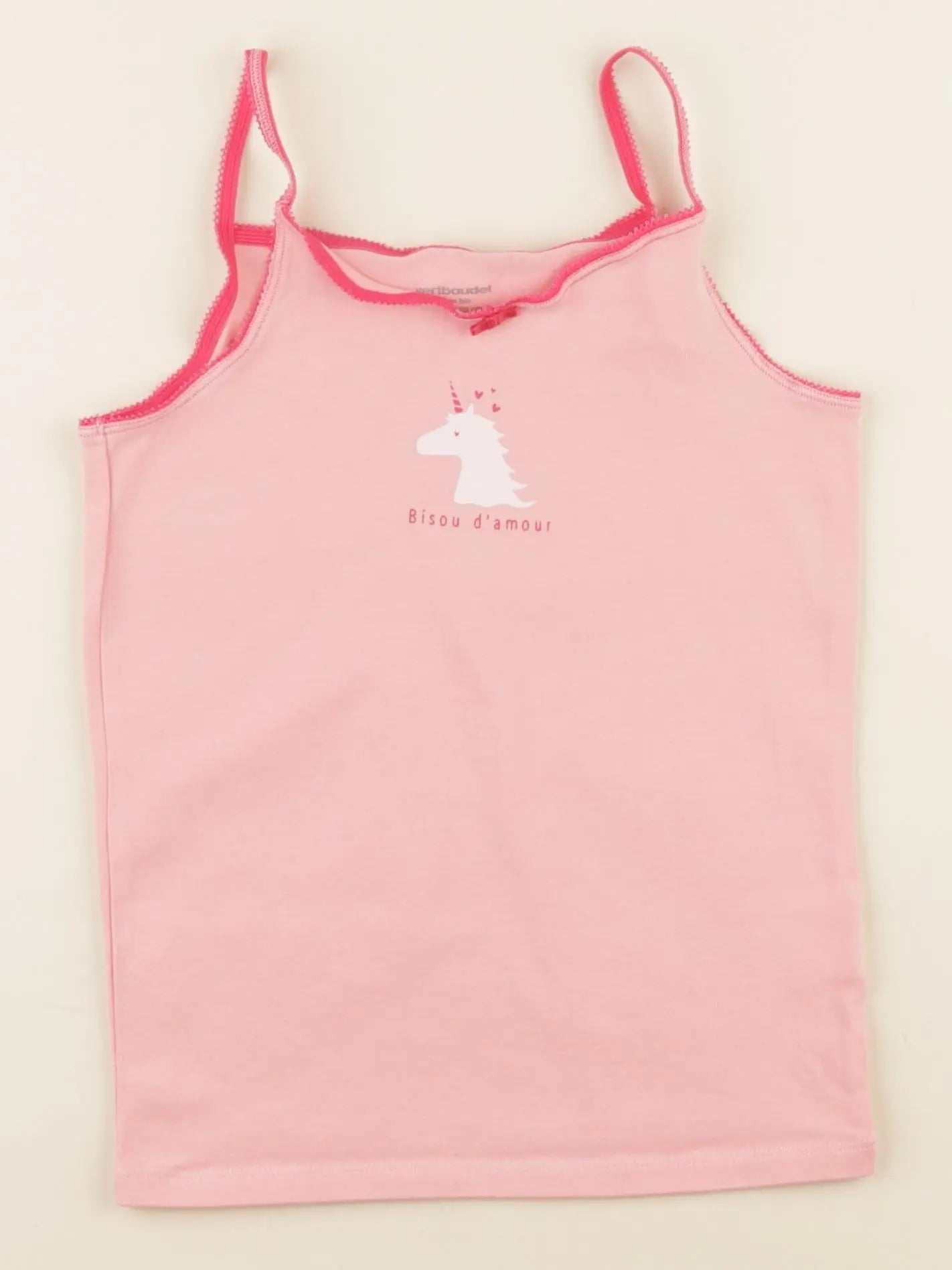 Vertbaudet - maillot de corps rose - 8 ans