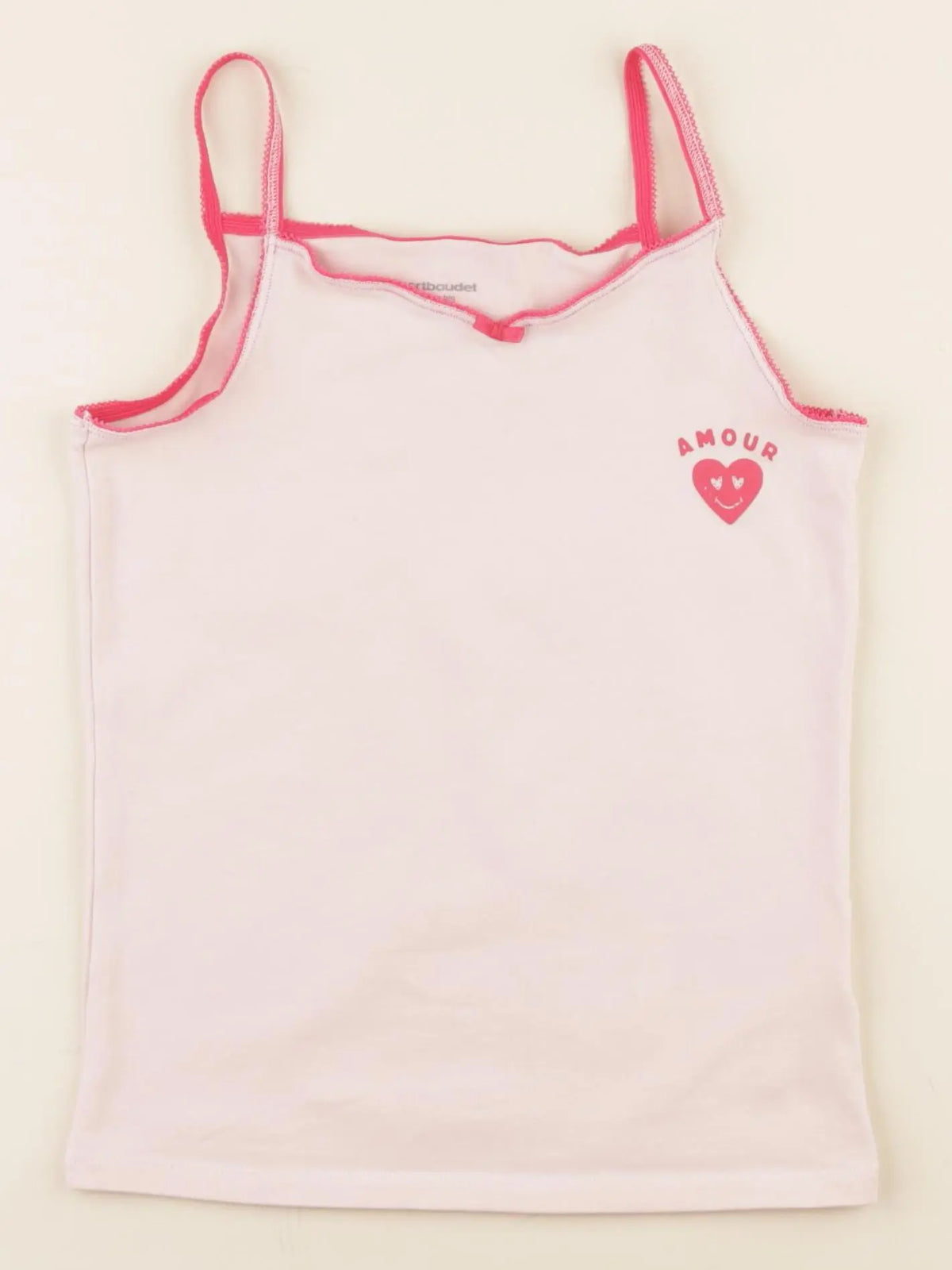 Vertbaudet - maillot de corps rose - 8 ans