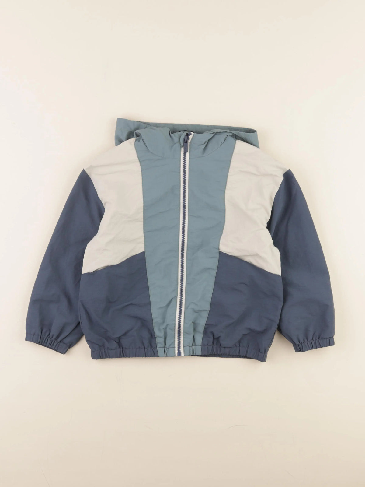 Vertbaudet - coupe-vent bleu, beige - 5 ans