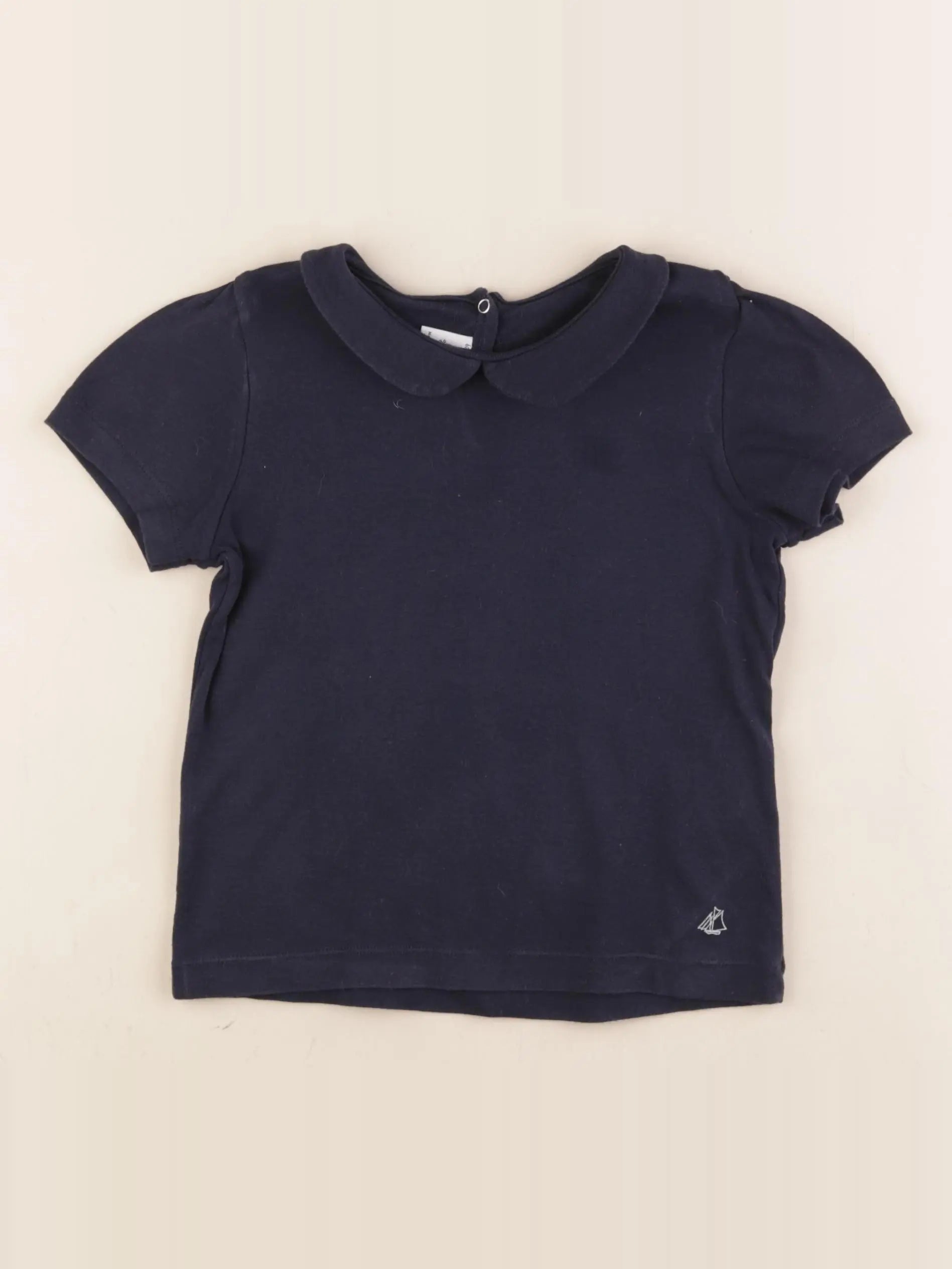 Petit Bateau - tee-shirt bleu - 6 ans