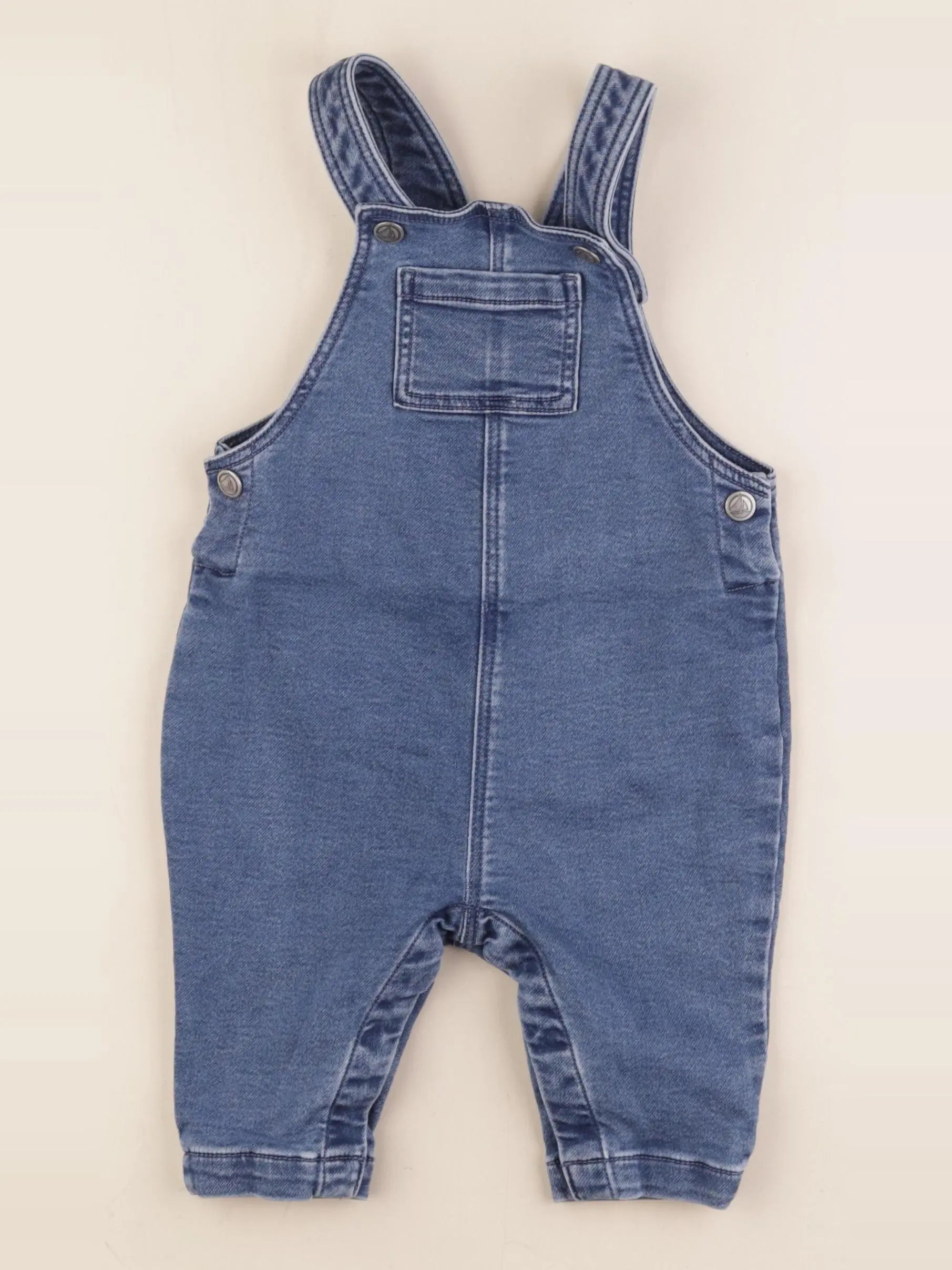 Petit Bateau - salopette bleu - 12 mois