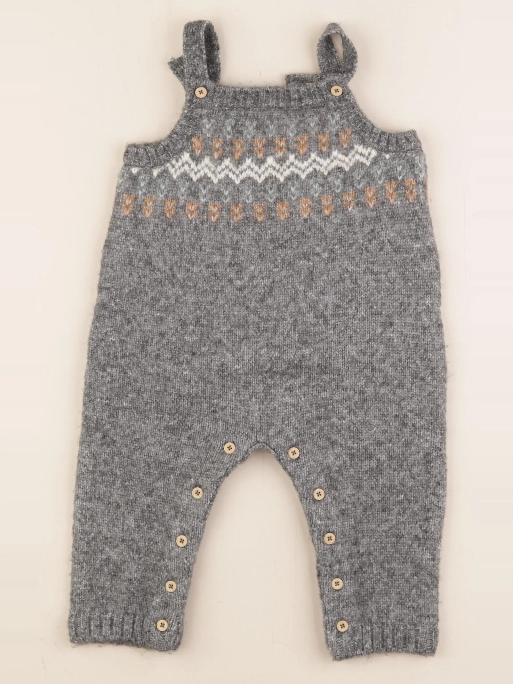 Vertbaudet - combinaison gris - 12 mois