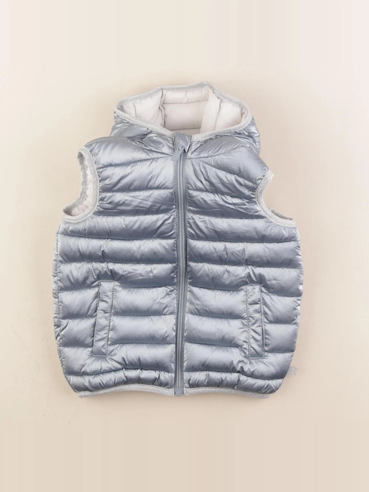 Okaidi - doudoune bleu, argent - 5 ans