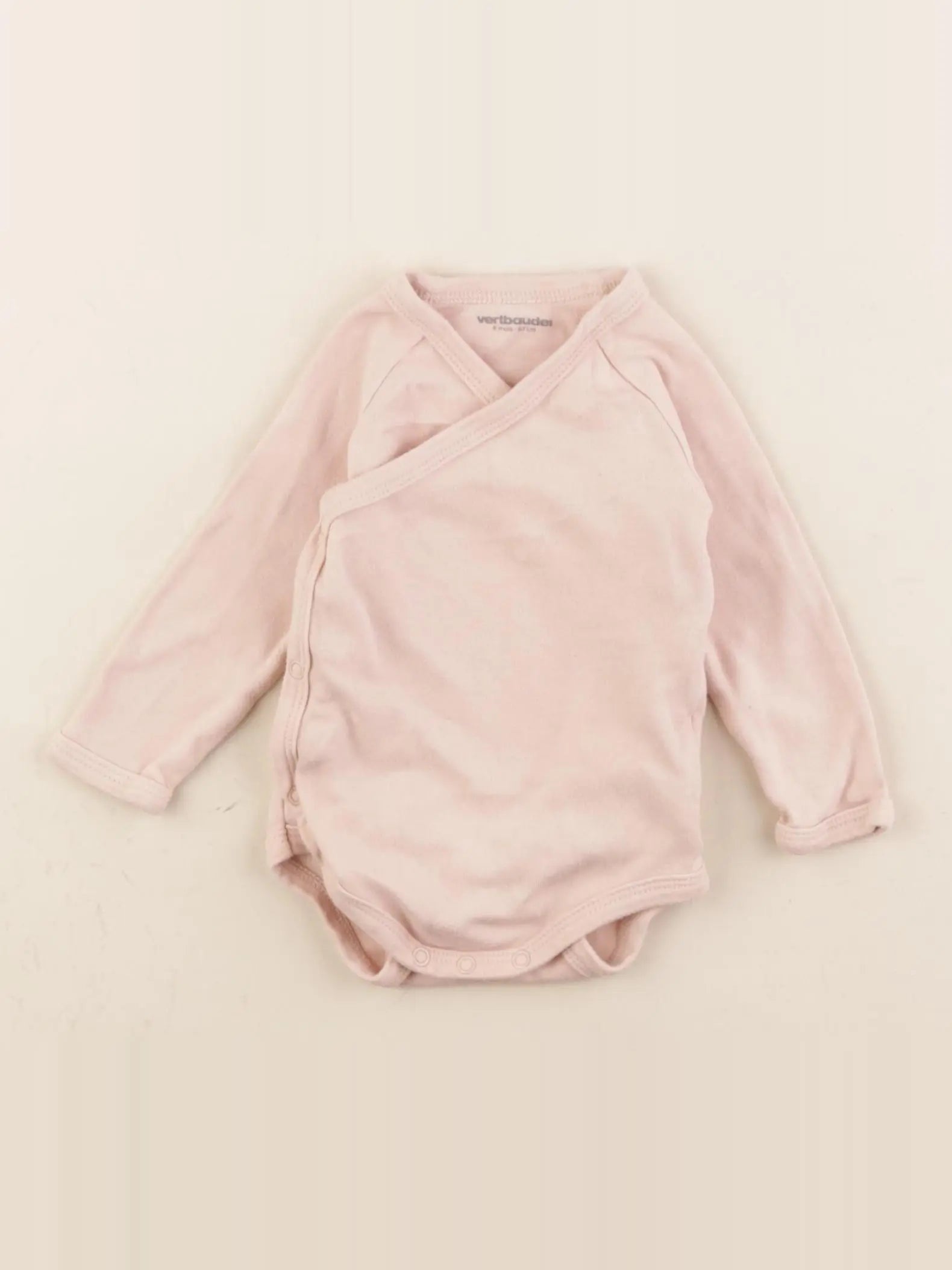 Vertbaudet - body rose - 6 mois