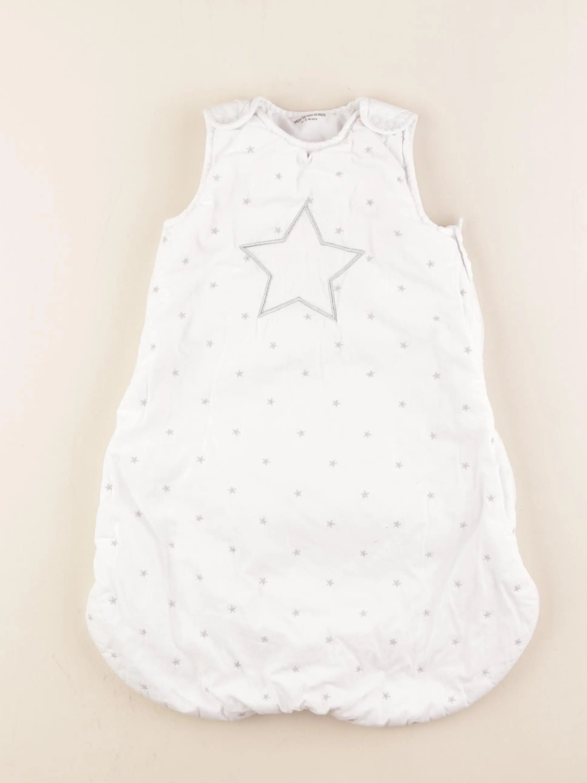 Vertbaudet - gigoteuse blanc, gris - 0/6 mois