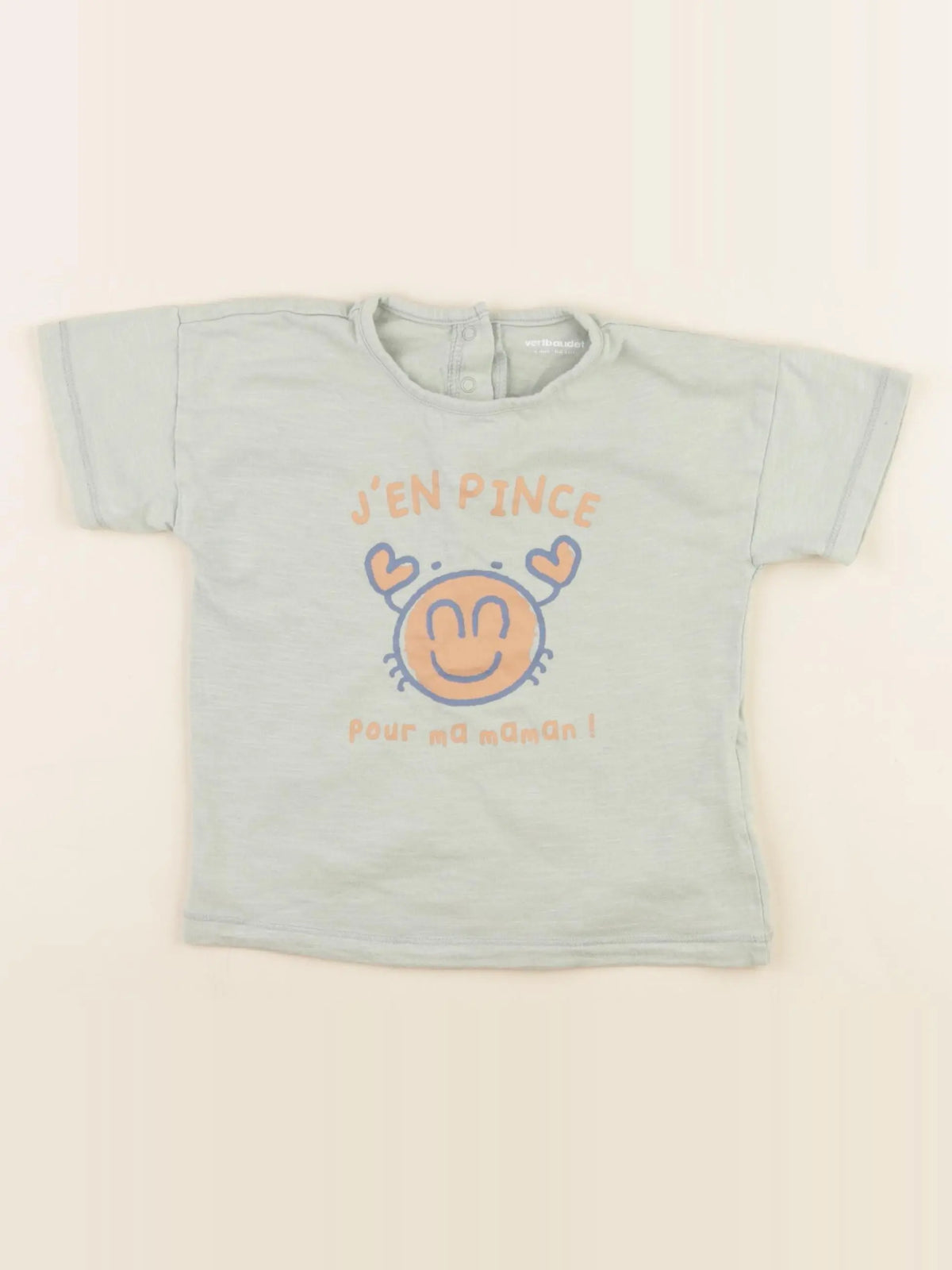 Vertbaudet - tee-shirt vert - 2 ans