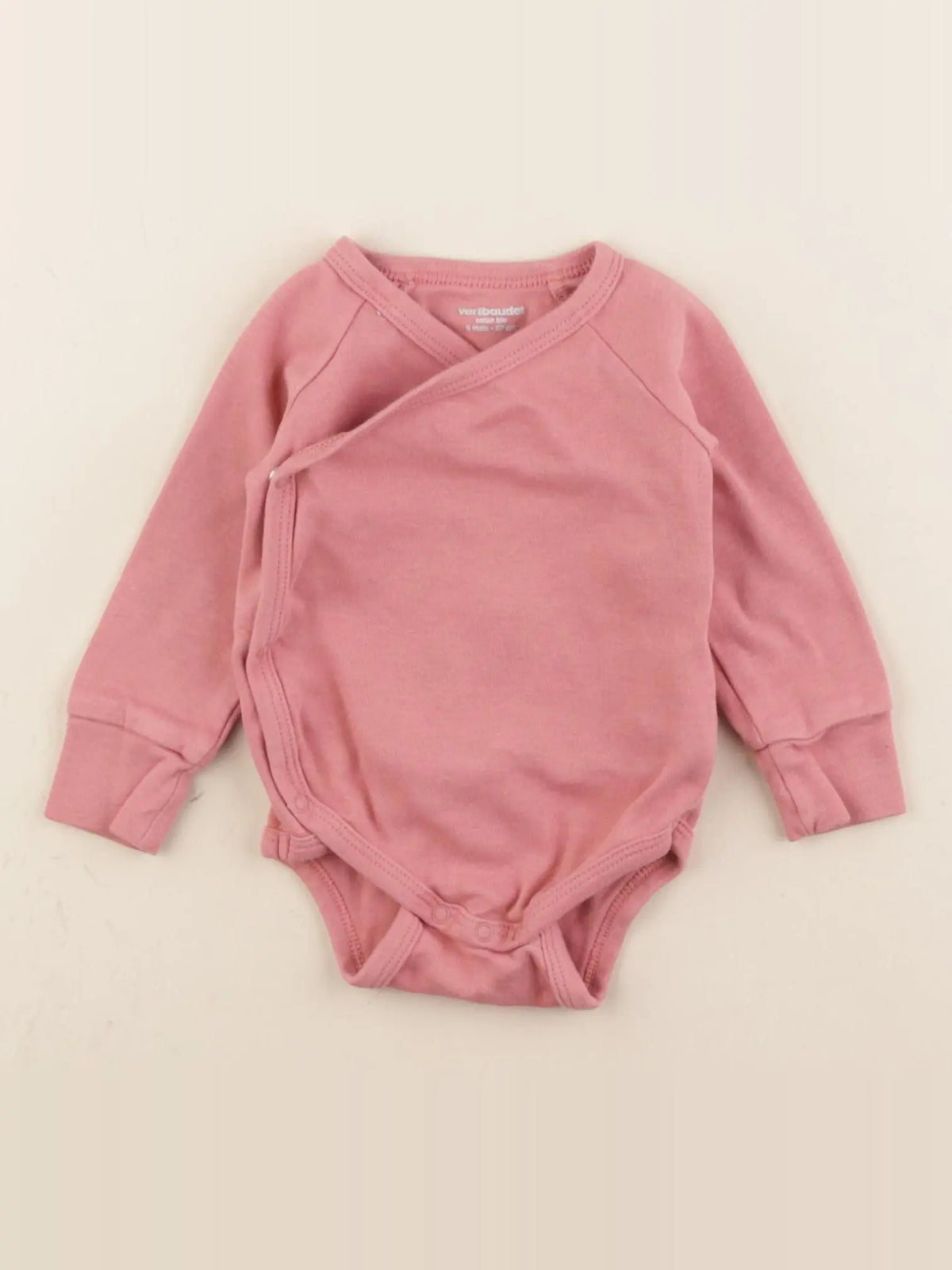 Vertbaudet - body rose - 6 mois