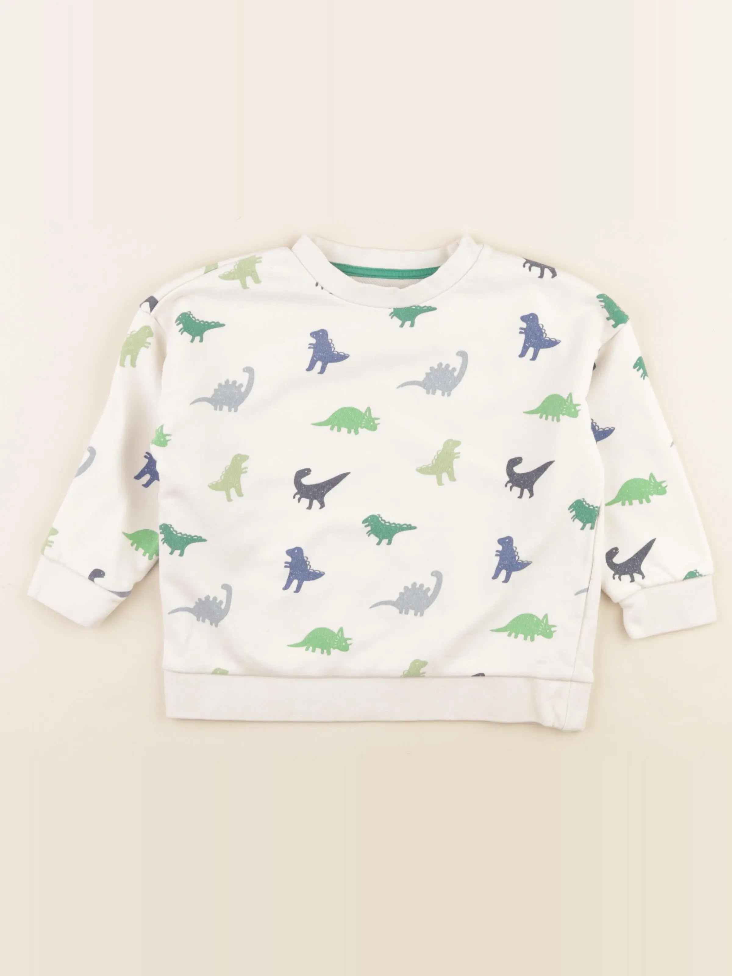 Monoprix - sweat beige, multicolore - 4 ans