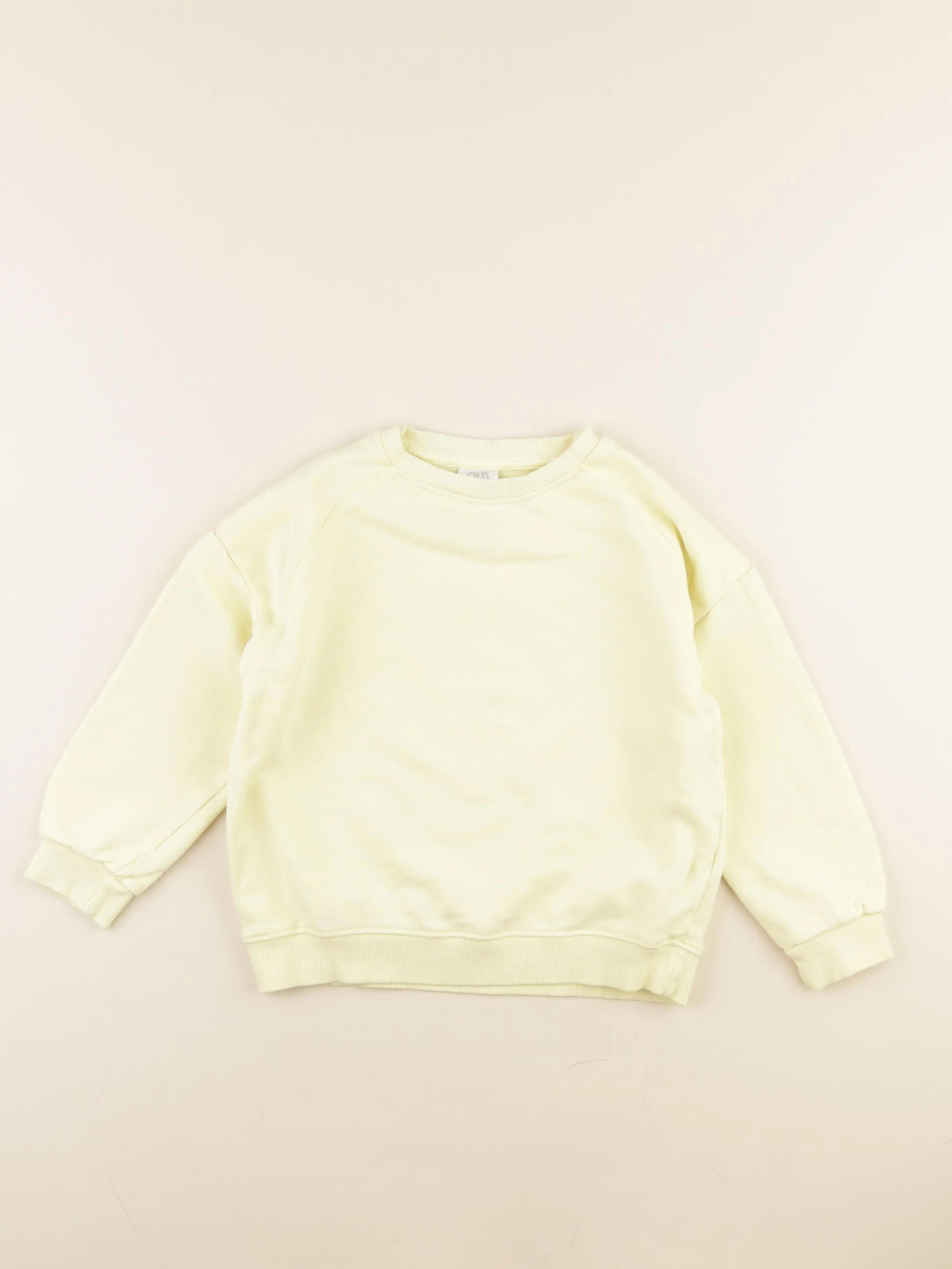 Zara - sweat jaune - 4/5 ans