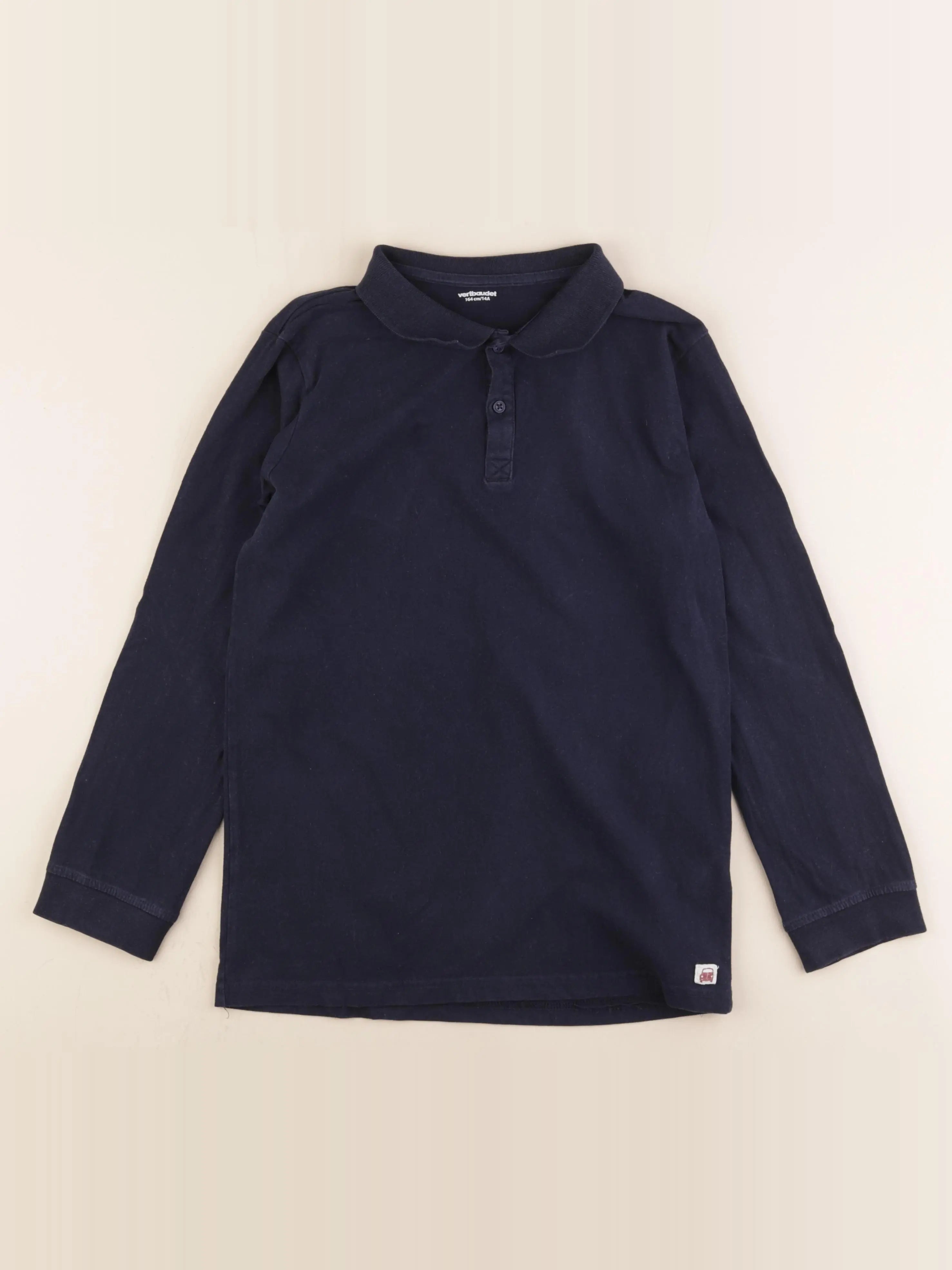 Vertbaudet - polo bleu - 14 ans