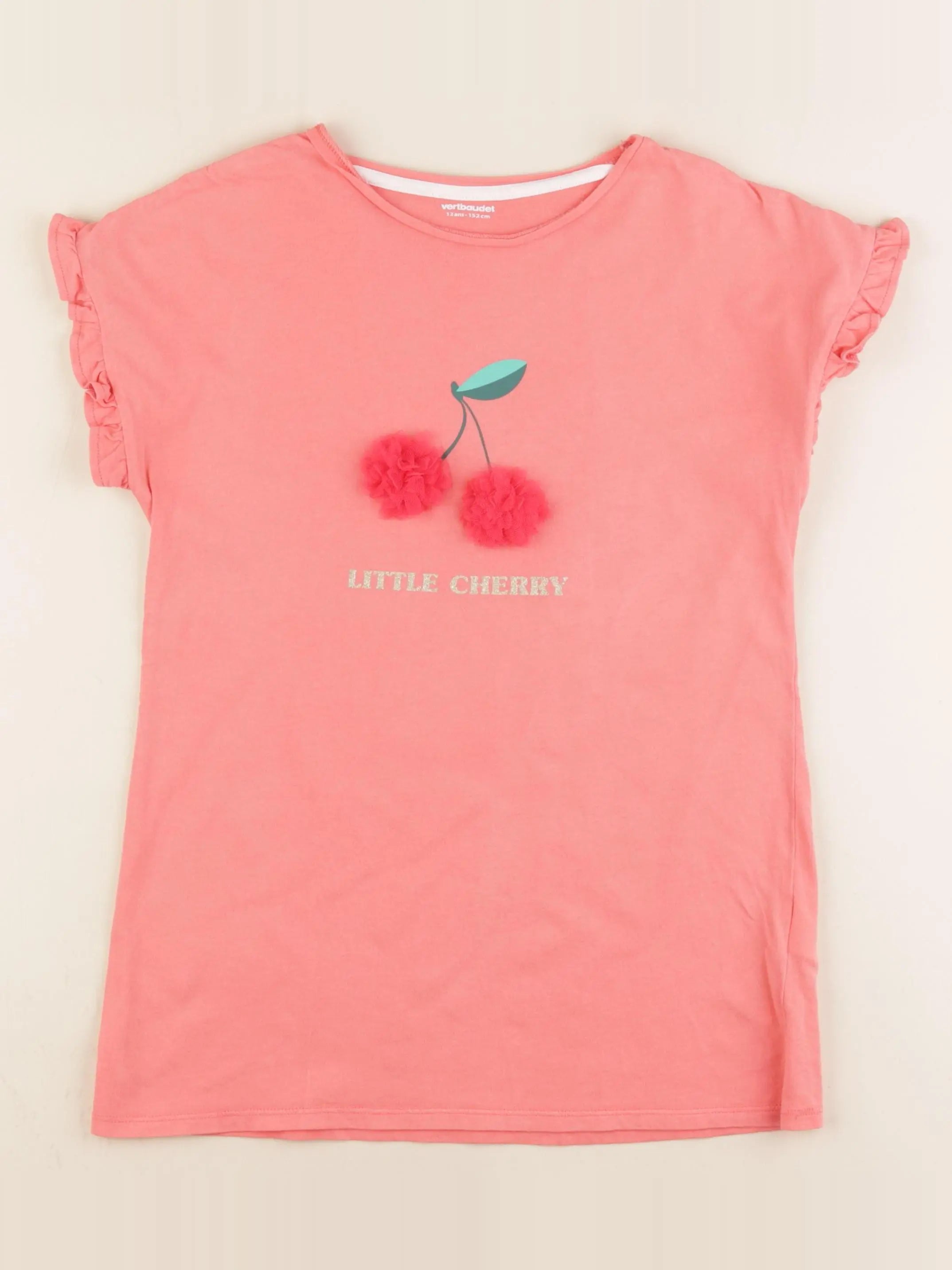 Vertbaudet - tee-shirt rose - 12 ans