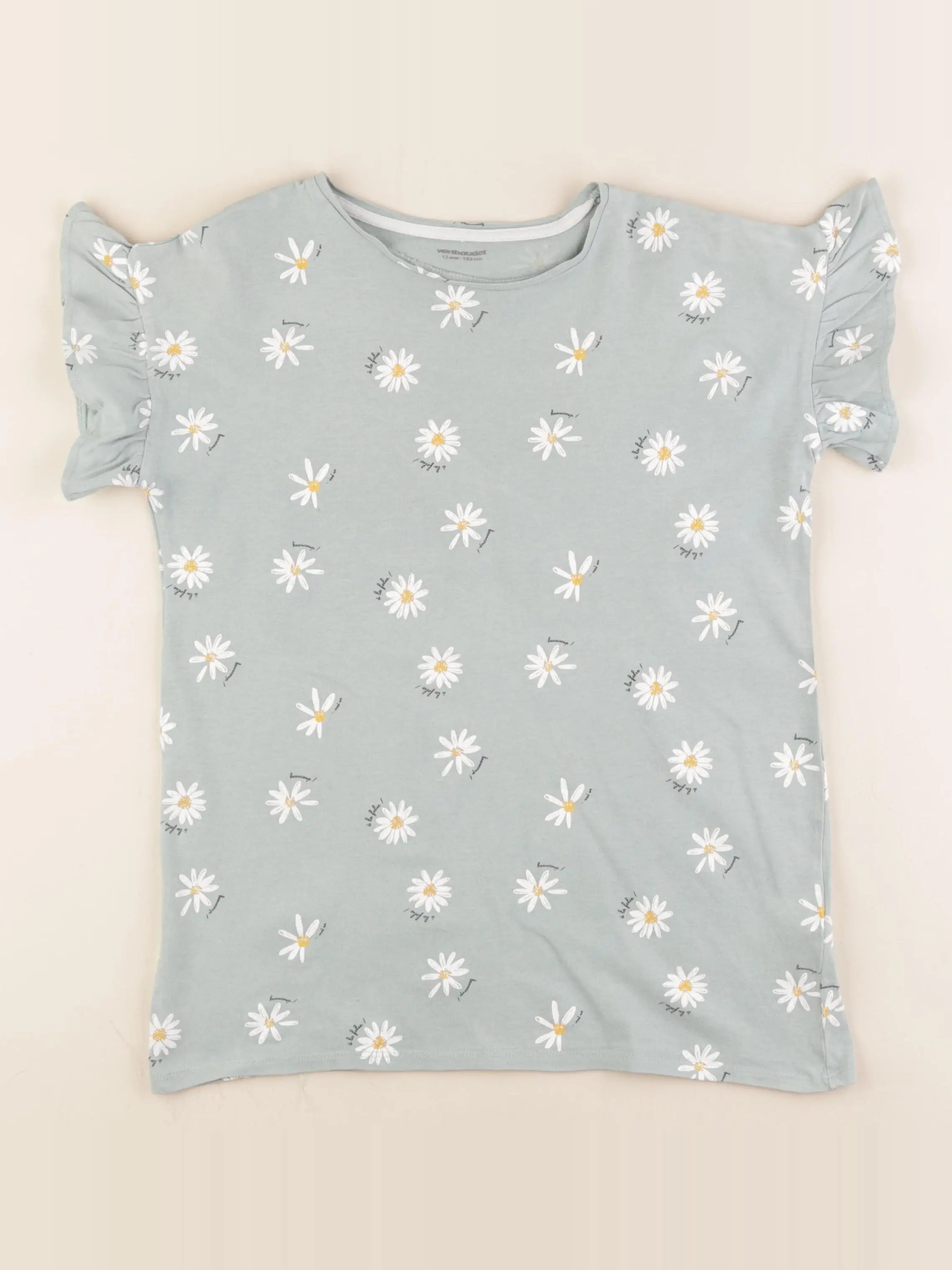 Vertbaudet - tee-shirt vert - 12 ans